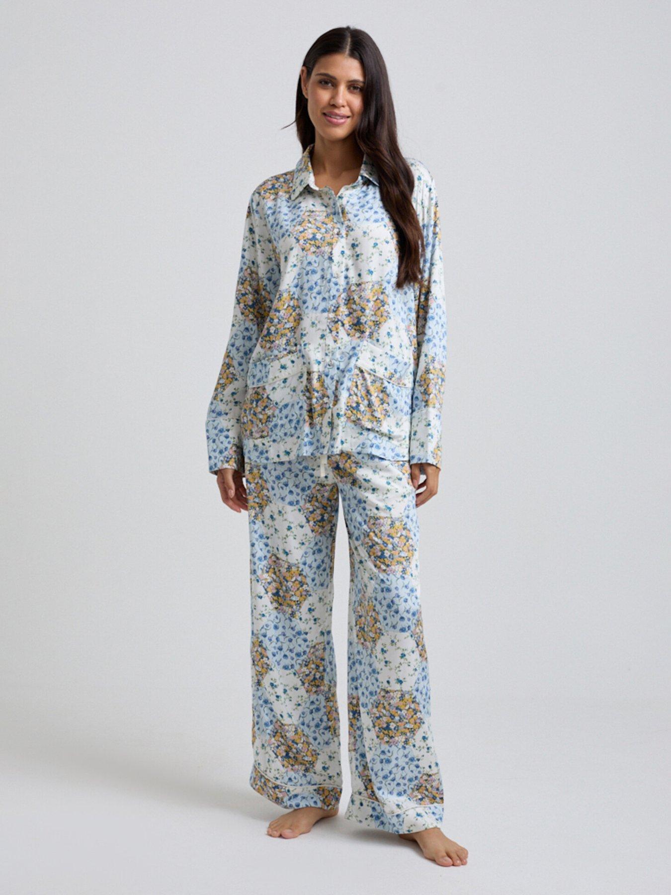 lily-lionel-evi-summer-patchwork-print-long-pyjama-set-ecru-beige