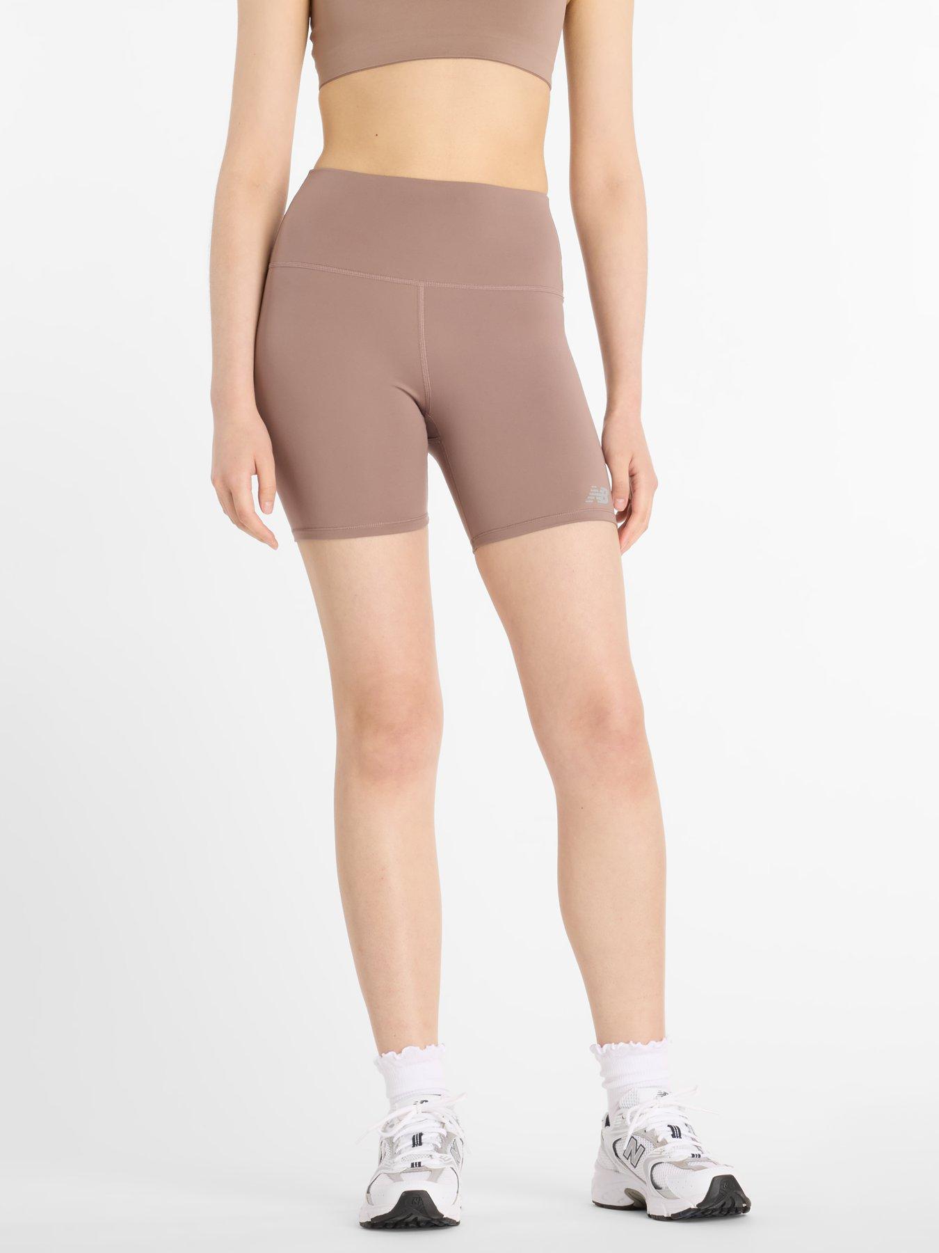 undefined Womens Training Harmony High Rise 6Inch Bike Shorts - Brown
