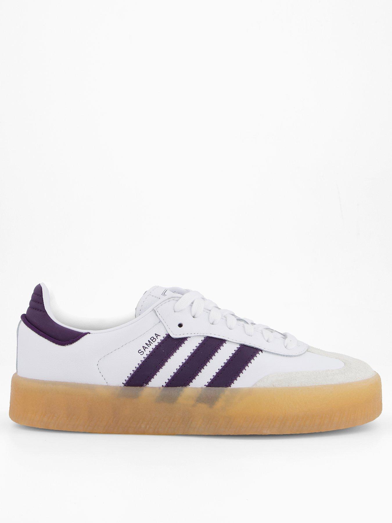 adidas gazelle silver green womens Adidas Women's Samba OG Purple / Off White / Gum Low Top Sneakers