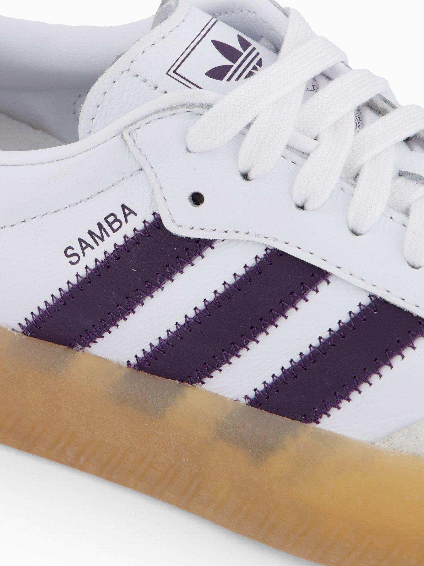 adidas gazelle silver green womens adidas Originals Samba - Boys' Grade School - White/Powder Plum main image 1