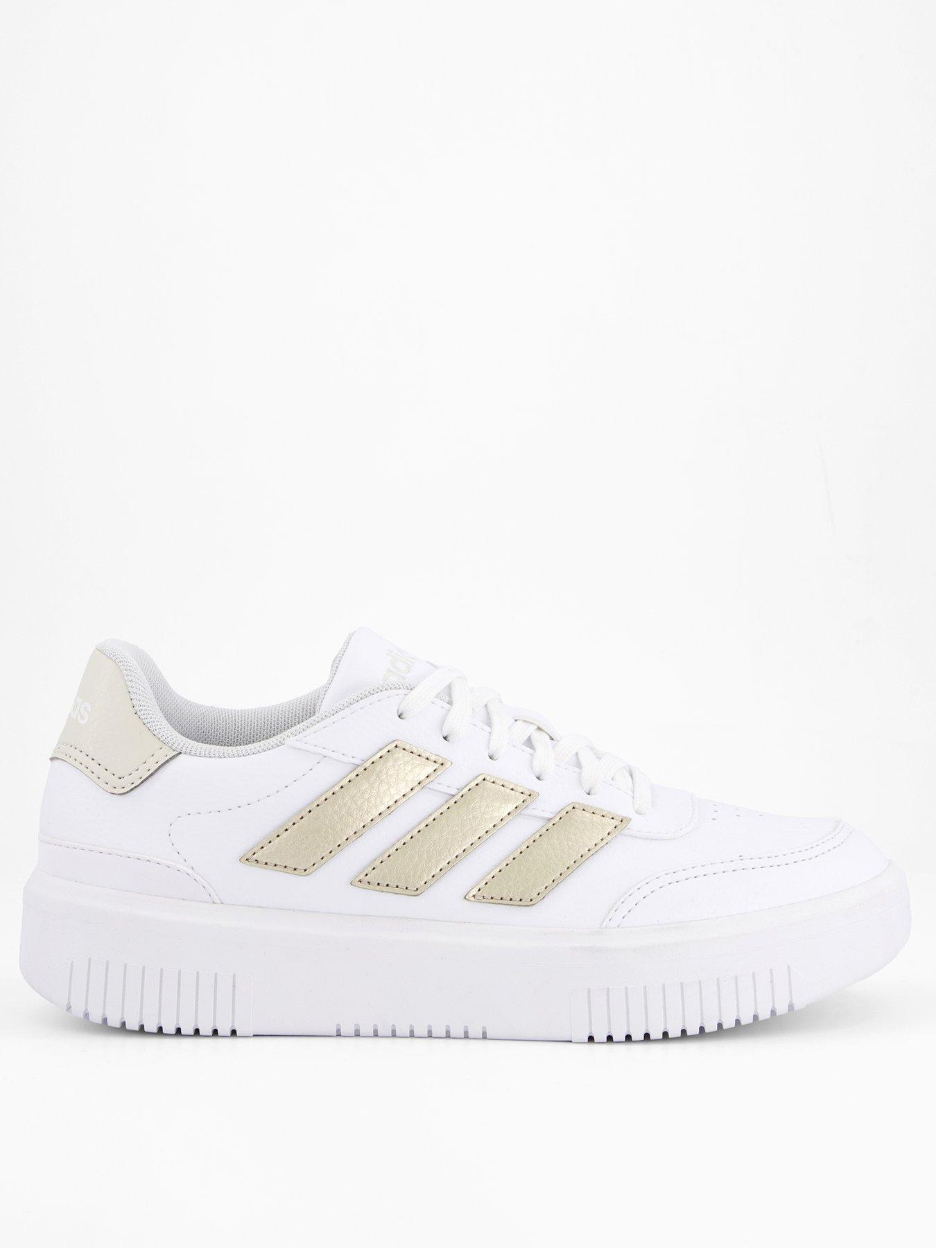 adidas Sportswear: Women's Courtblock Bold Trainers - White