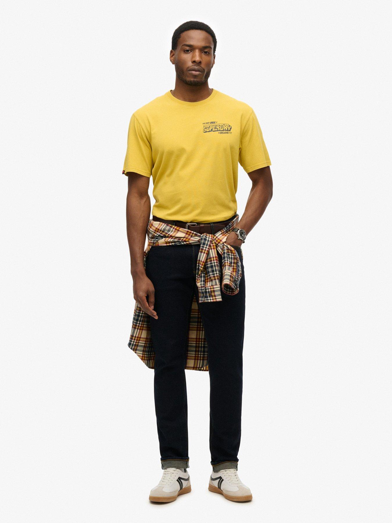 Image 3 of 5 of Superdry B-Movie Back Graphic T-Shirt - Yellow