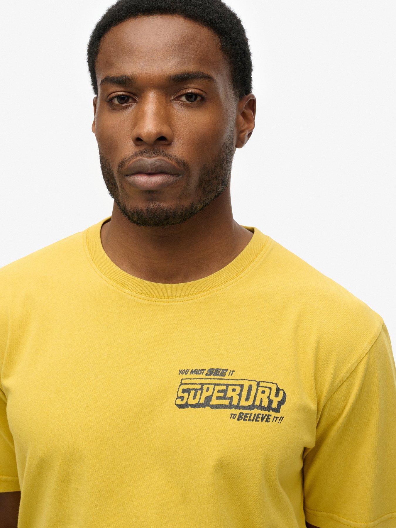 Image 4 of 5 of Superdry B-Movie Back Graphic T-Shirt - Yellow