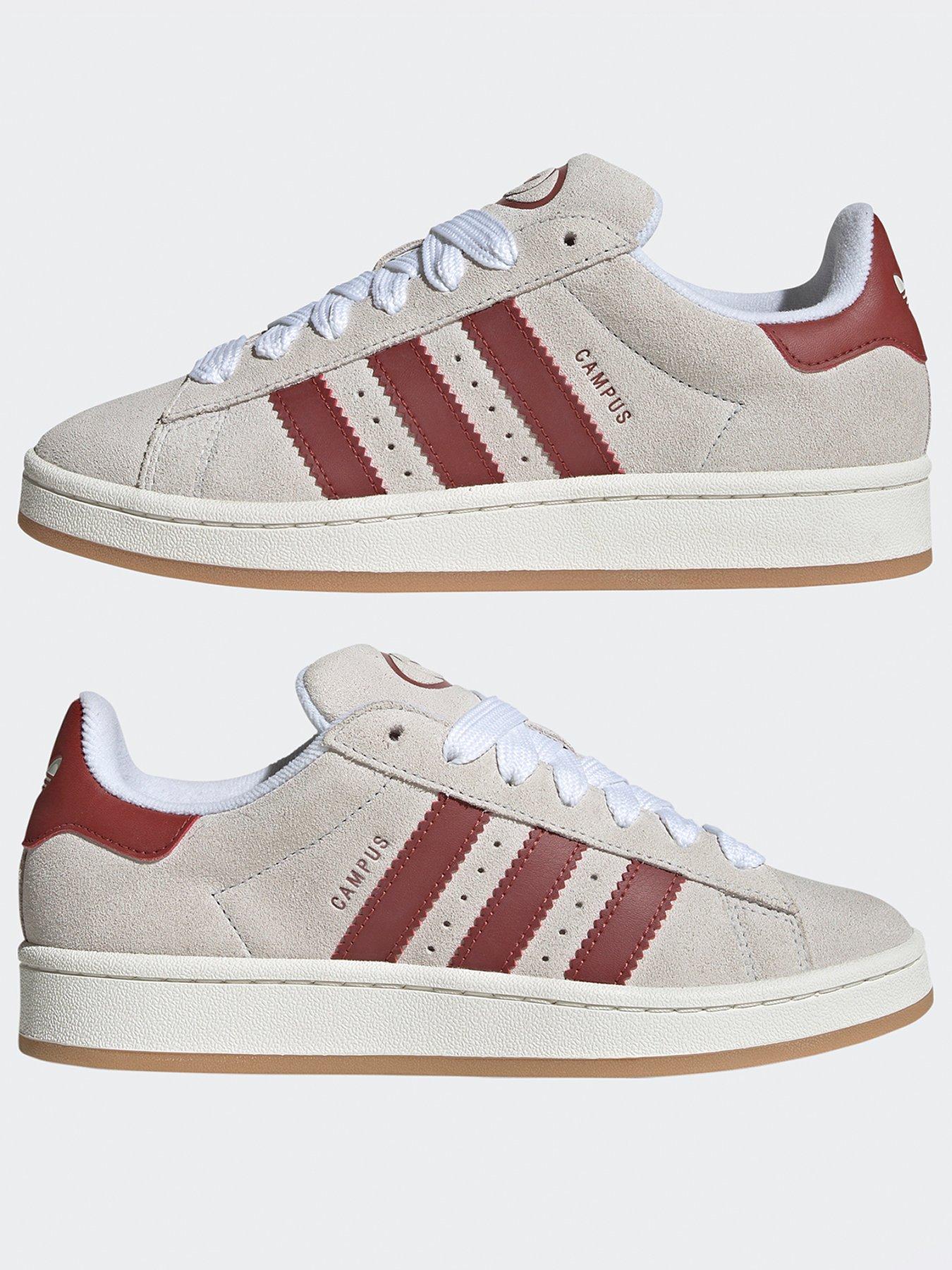 adidas Originals Women's Campus 00S Trainers - Burgundy/Off White | Very
