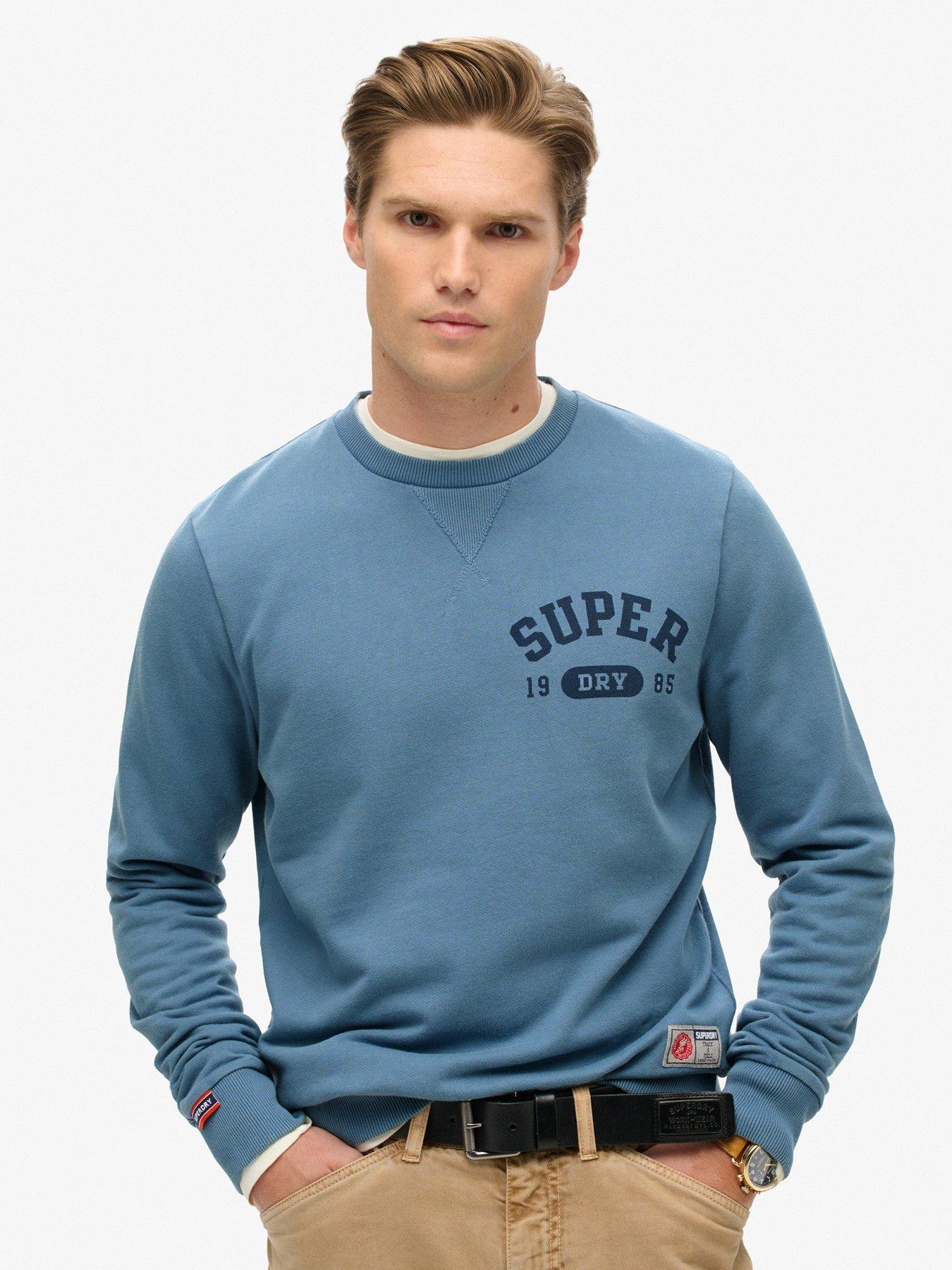 undefined Original Athletic Printed Crew Sweat - Blue