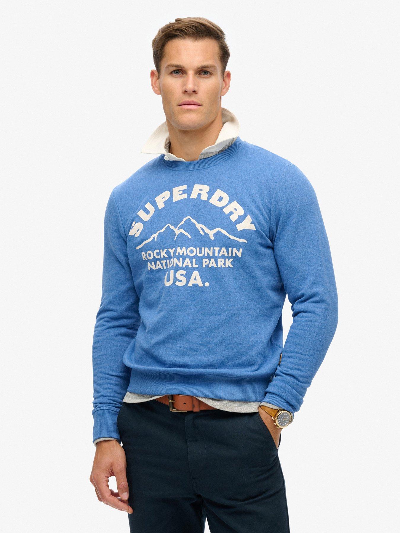 undefined Original Lo-Fi Outdoors Graphic Crew Sweat - Blue