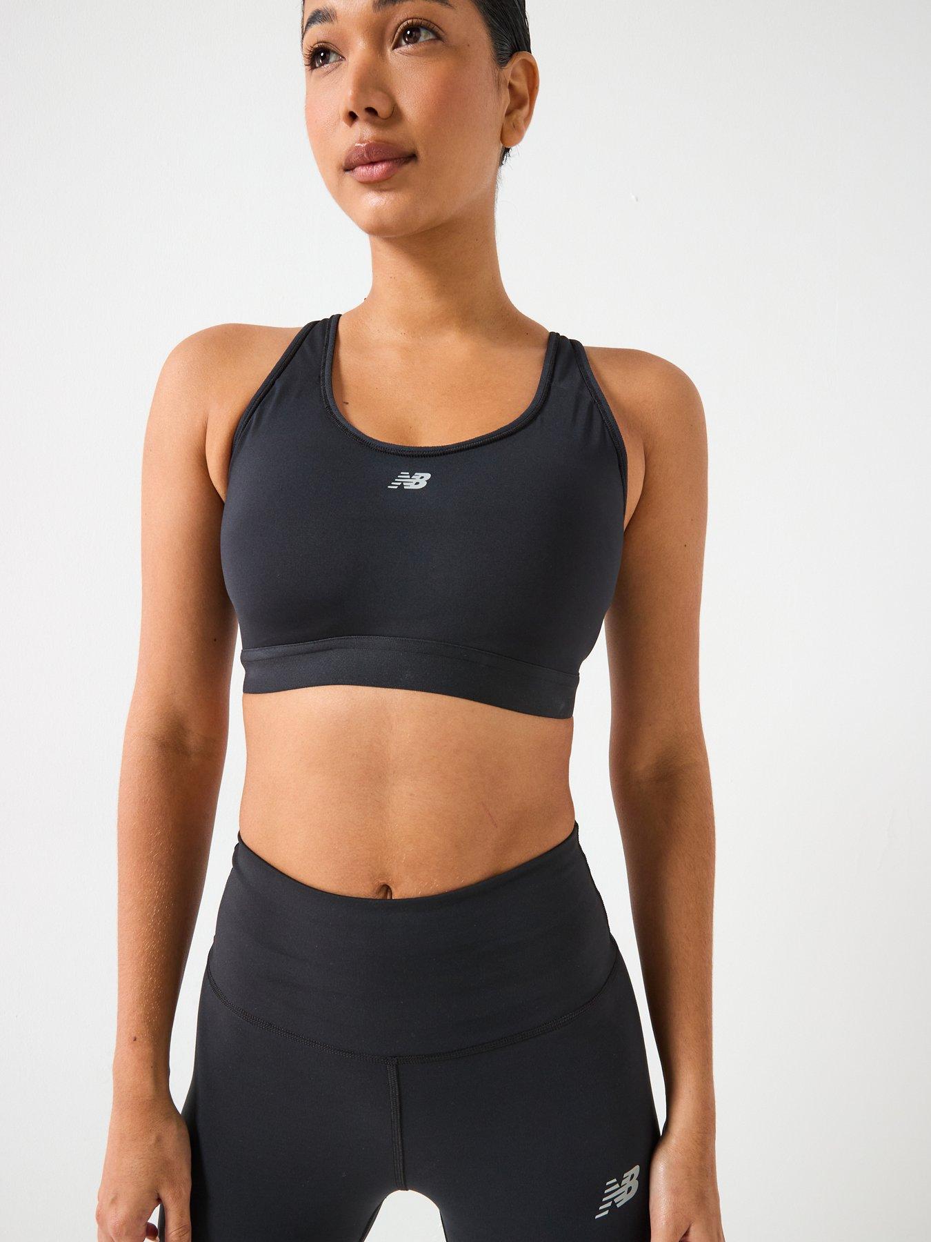 Image 6 of 6 of New Balance Womens Running Essential High Support Sports Bra - Black