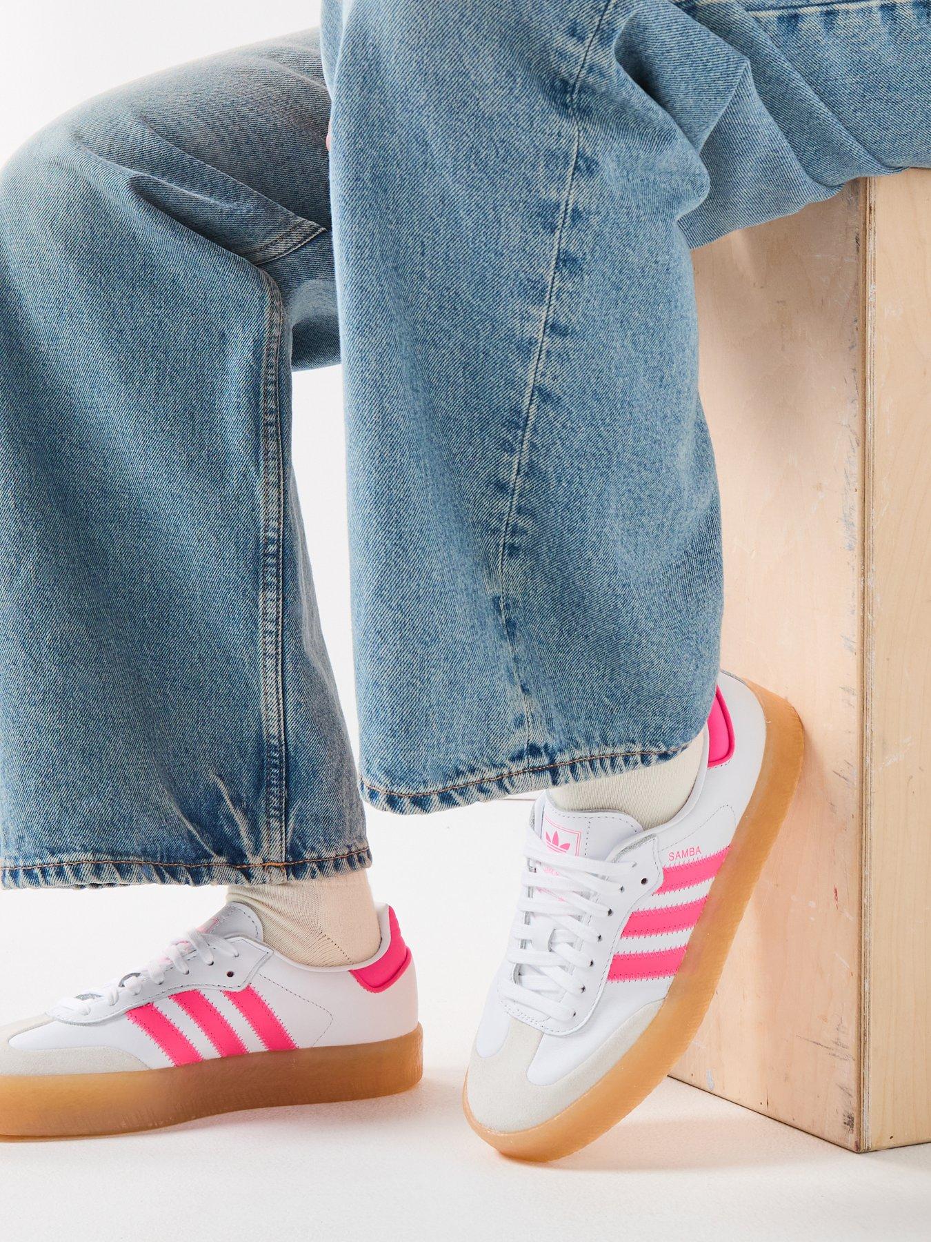 adidas Originals Women's Sambae Trainers Pink/White Very