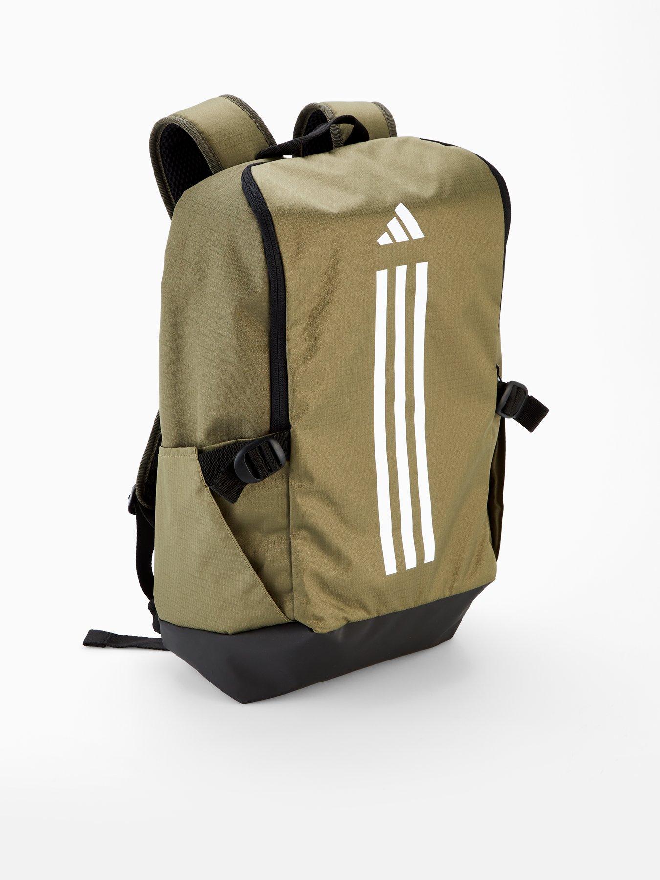 adidas Sportswear Men's 3 Stripe Backpack - Khaki - Green | Very