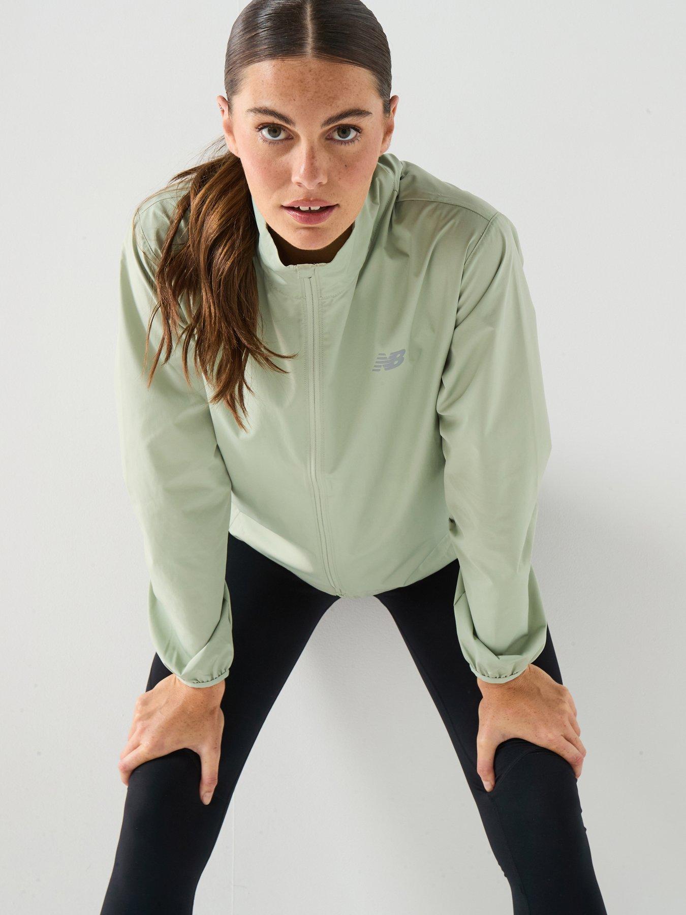 New Balance Womens Running Essential Jacket - Green