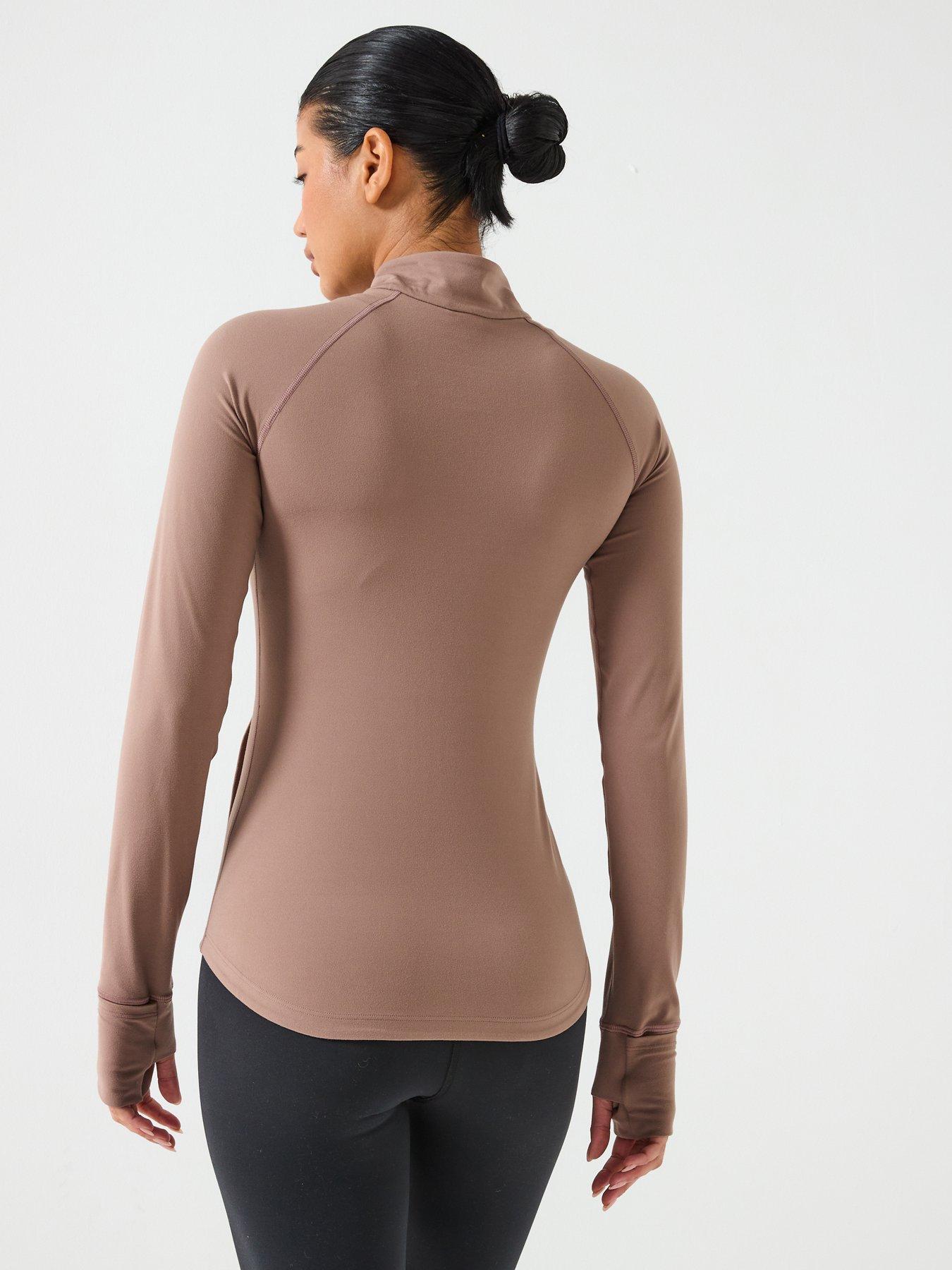 Image 2 of 6 of New Balance Womens Training Harmony Full Zip Jacket - Brown
