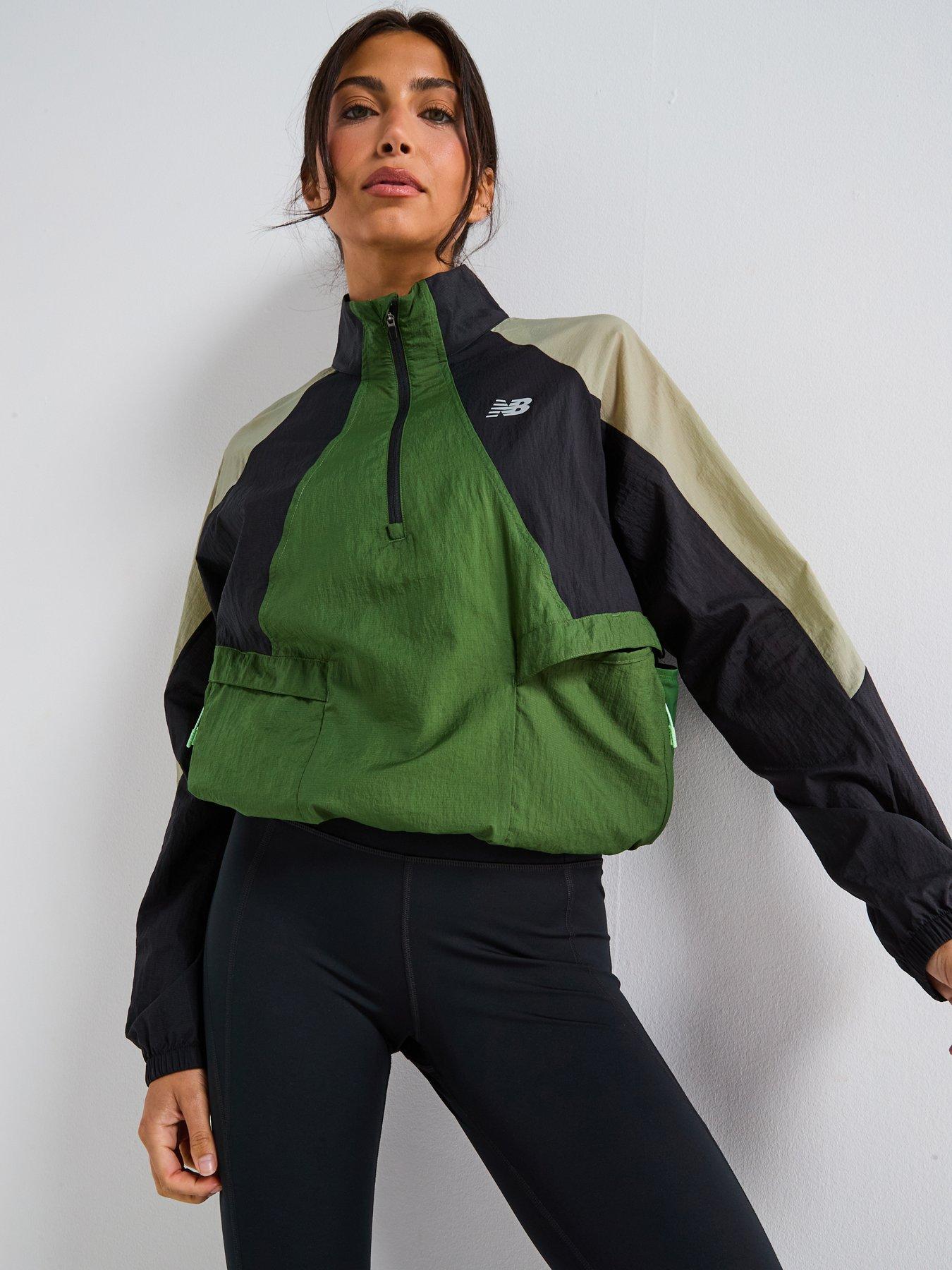 New Balance Womens Running Water Resistant Jacket - Green