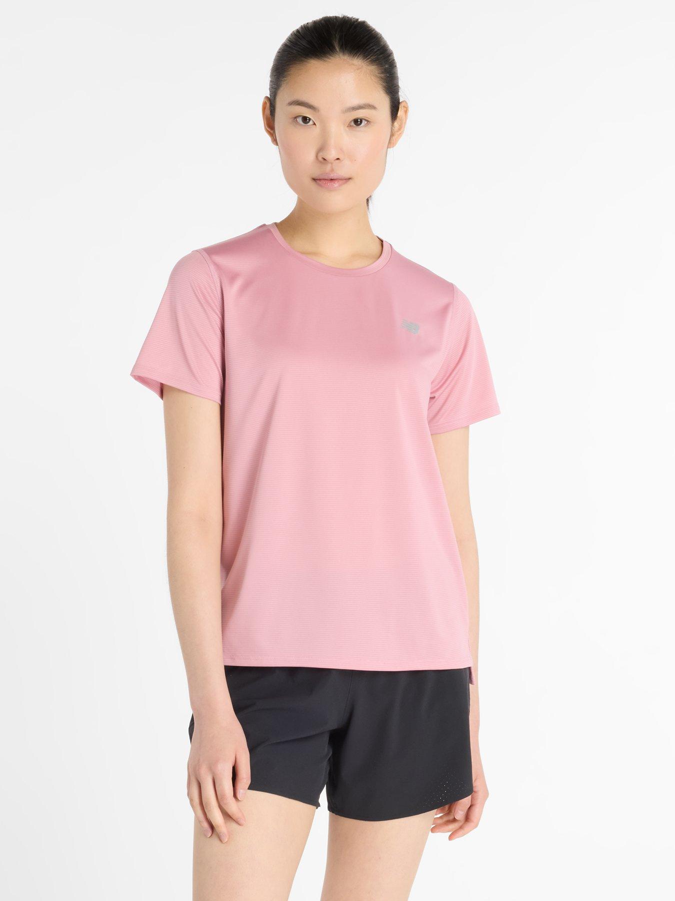 undefined Womens Running Essential T-Shirt - Pink