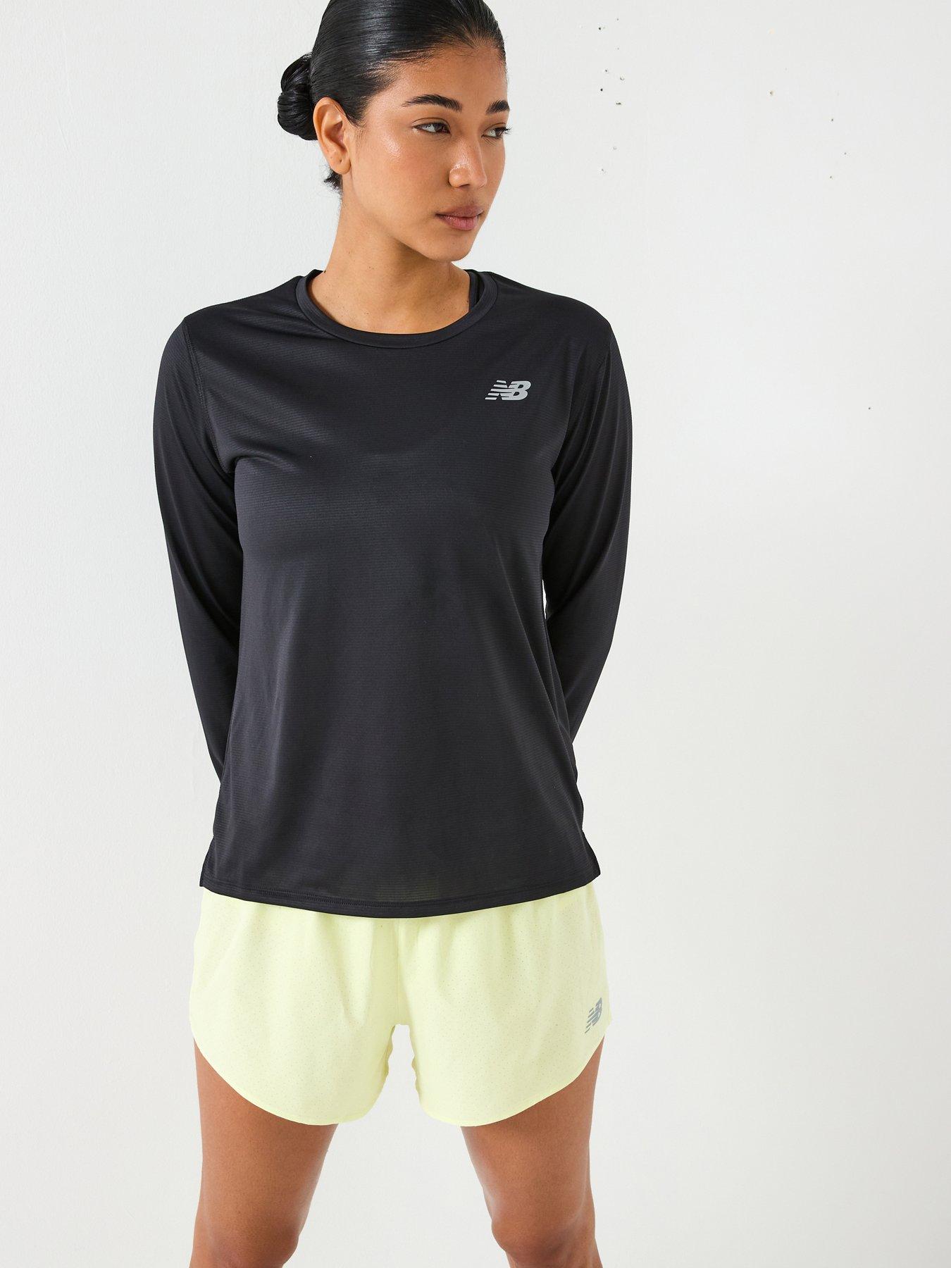 New Balance Womens Running Essential Long Sleeve T-Shirt Black