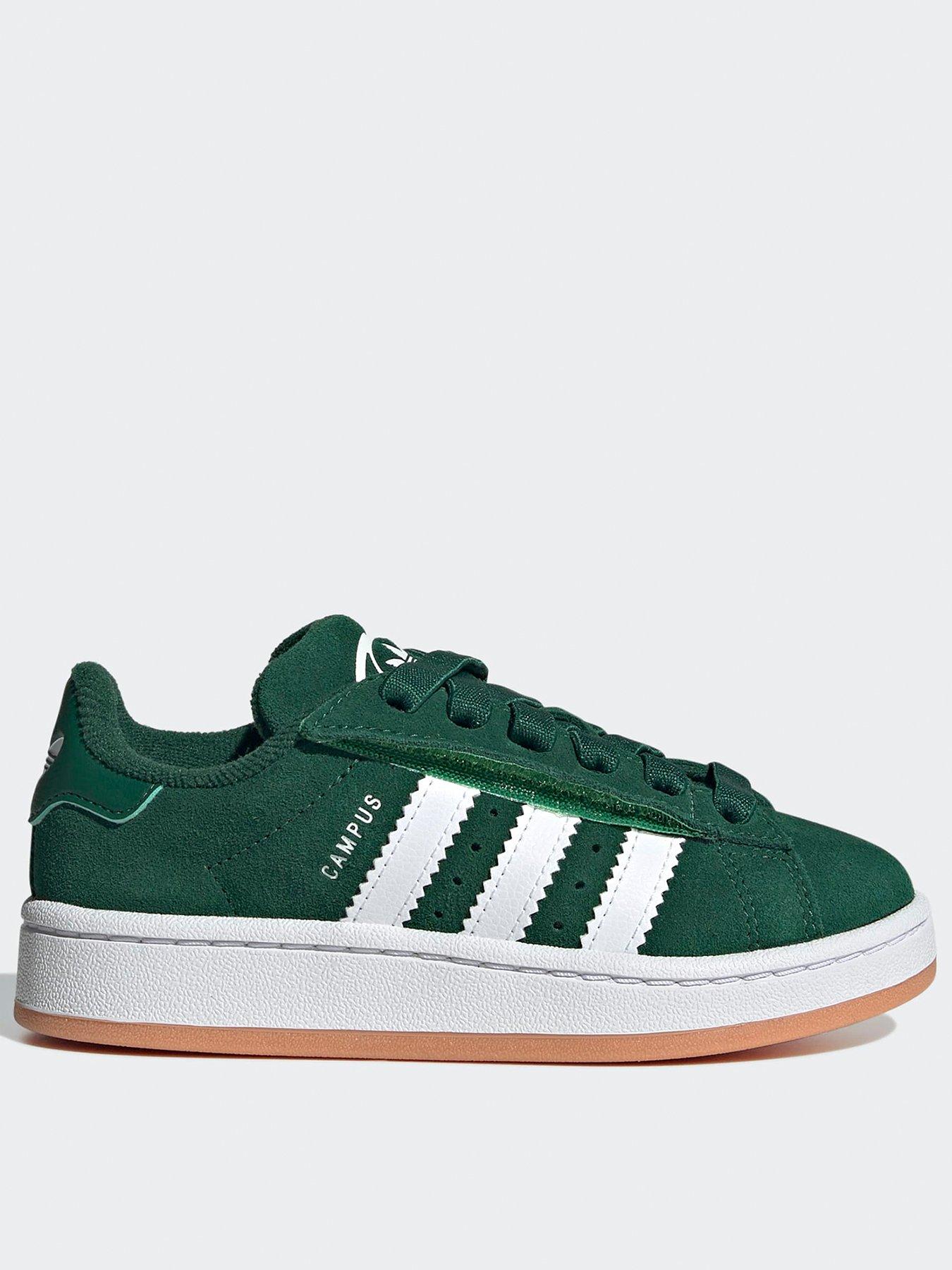 undefined Kids Unisex Campus 00S Elastic Trainers -Green