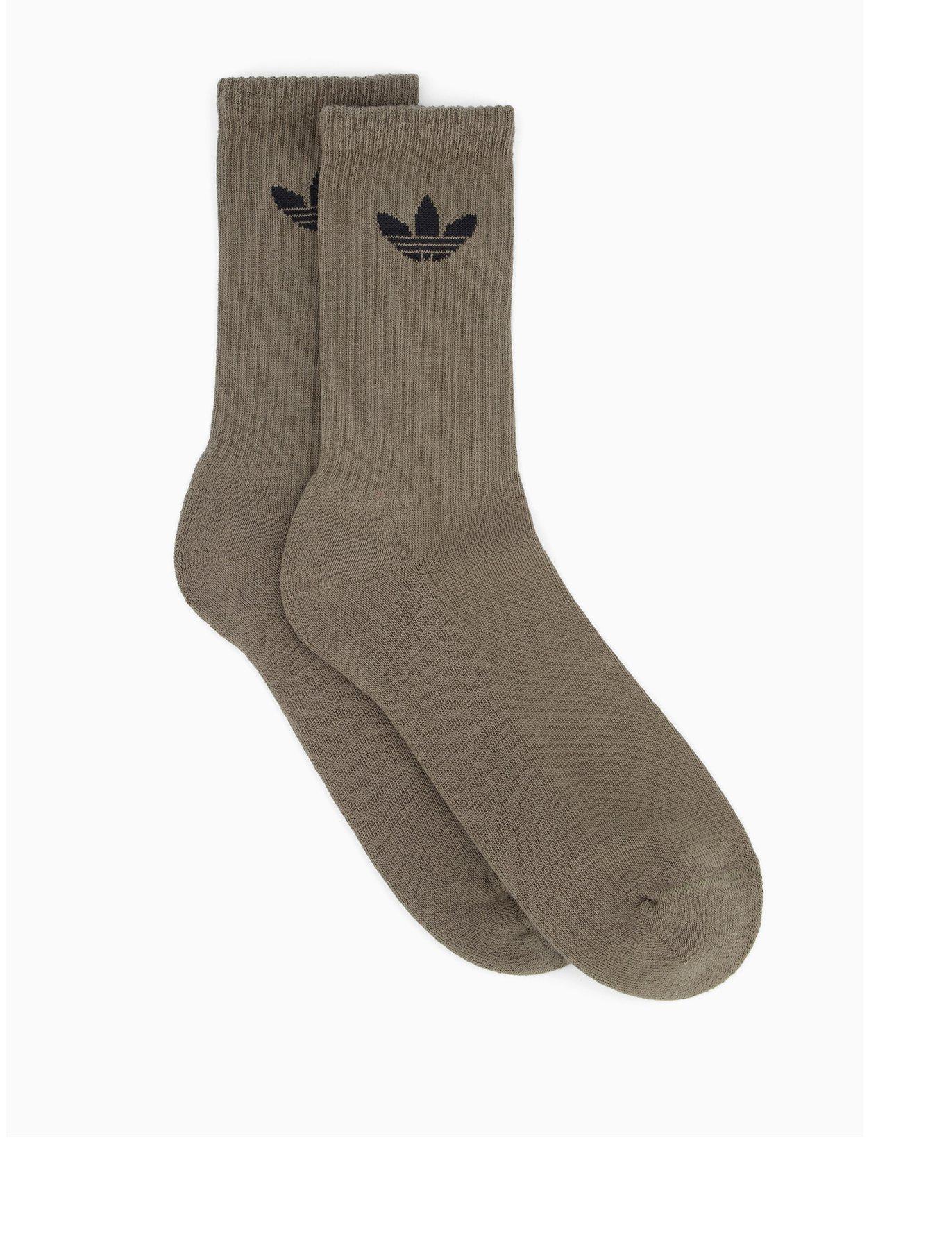 undefined Unisex Trefoil Crew Sock 6 Pack - Multi