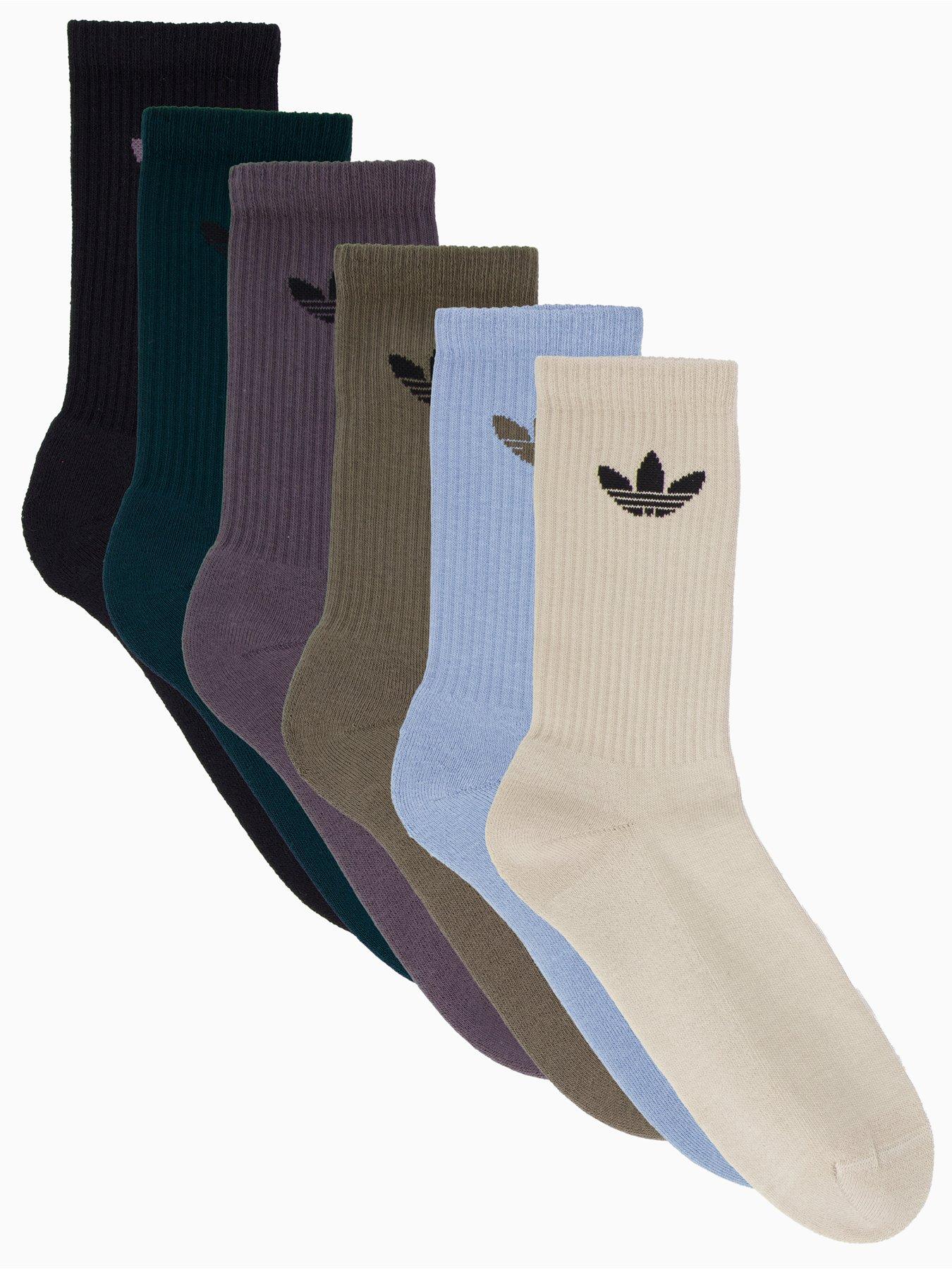 Image 2 of 4 of adidas Originals Unisex Trefoil Crew Sock 6 Pack - Multi