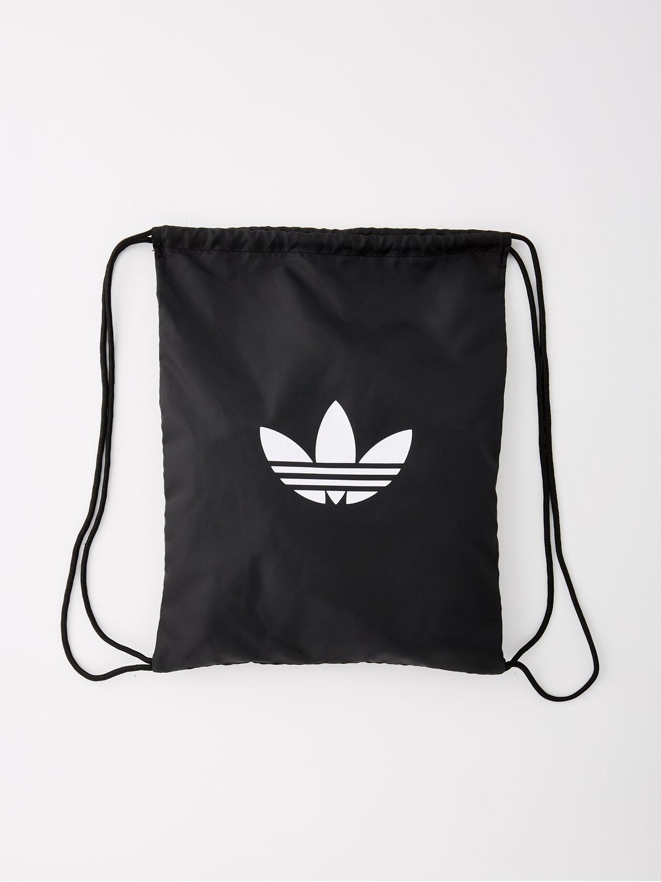 undefined Unisex Adicolor Gym Sack - Black/white