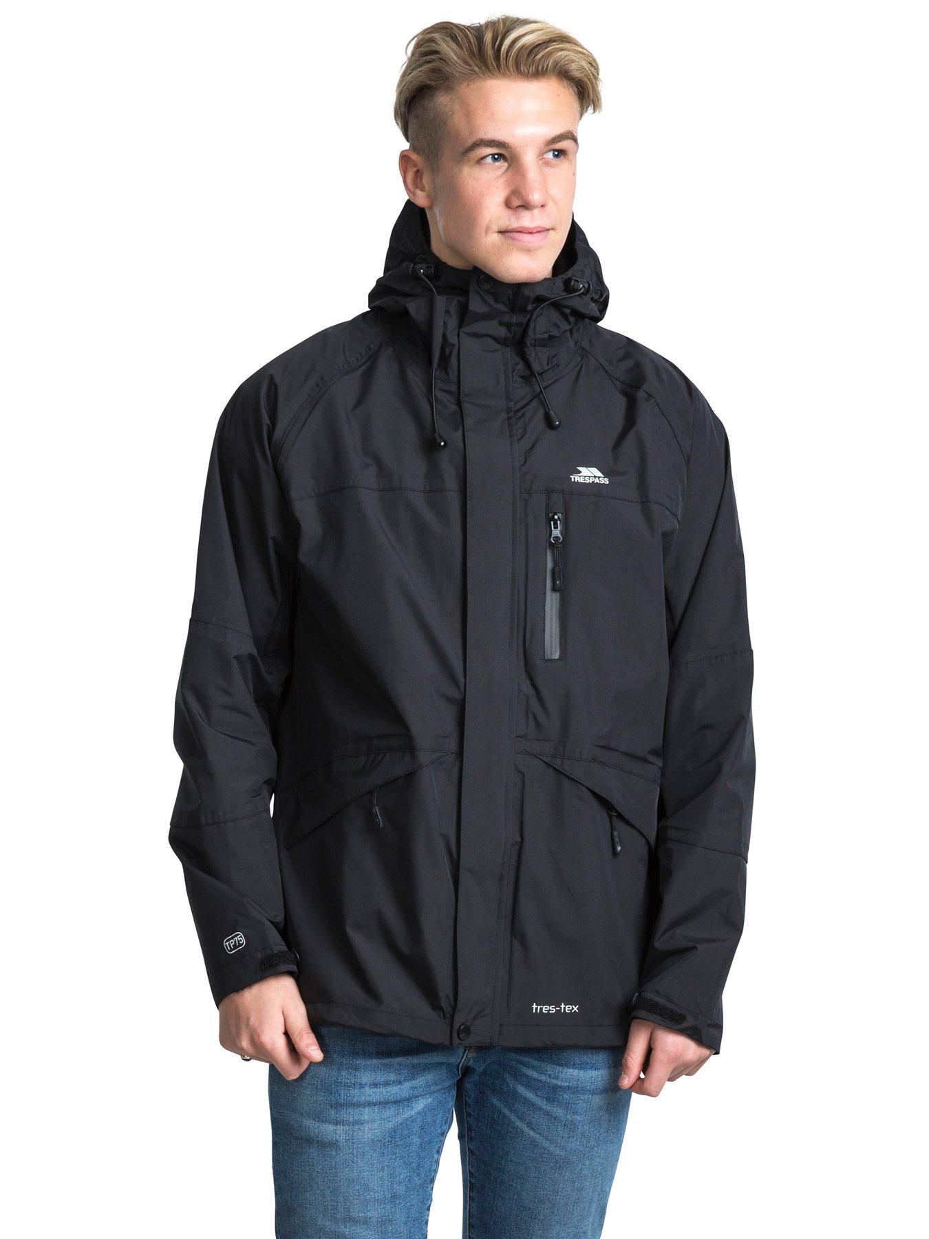 Trespass Mens Corvo Jacket TP75 Black Very