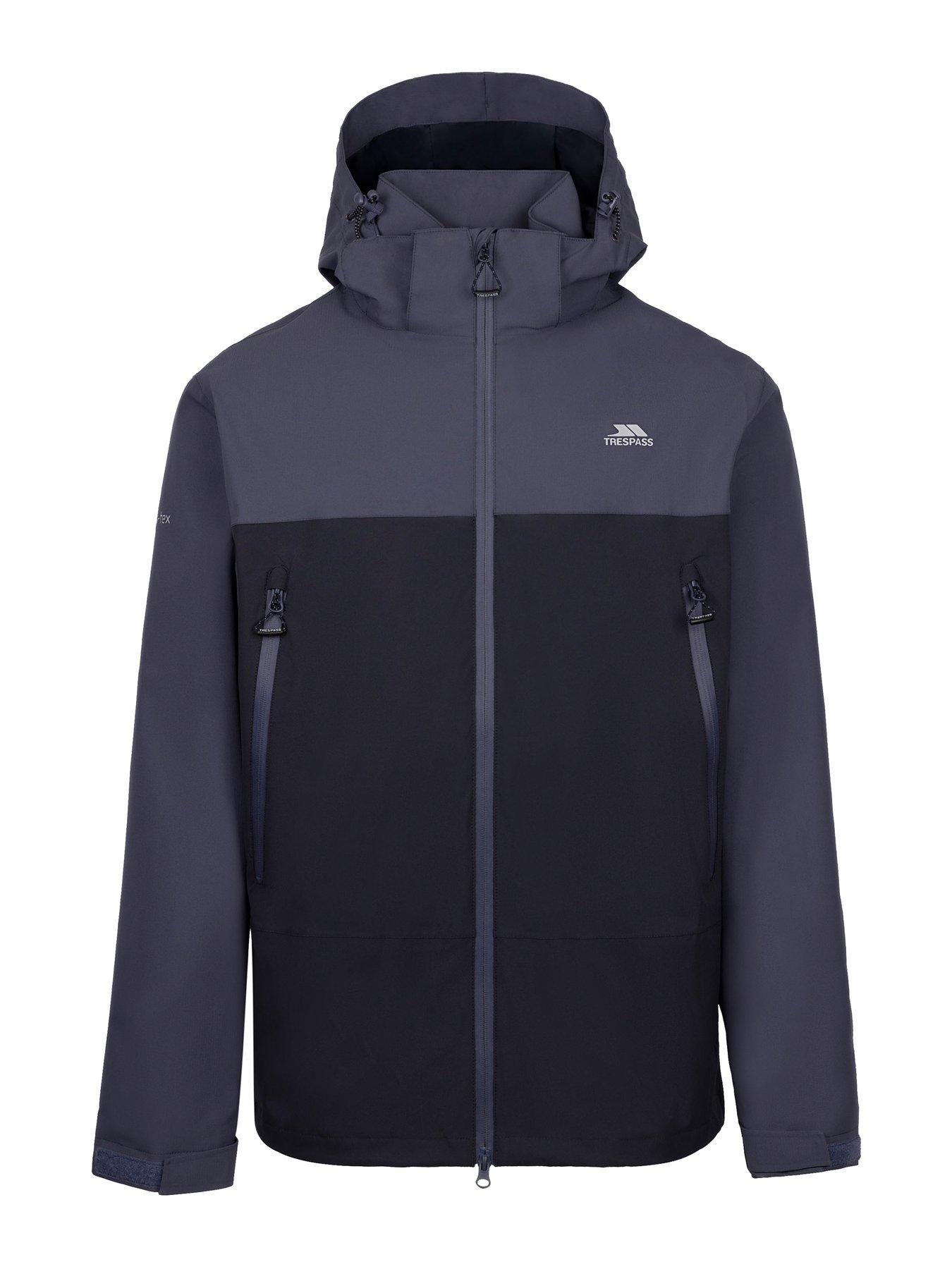 Trespass Mens Fahamore Outdoor Jacket Tp75 Steel Blue Very