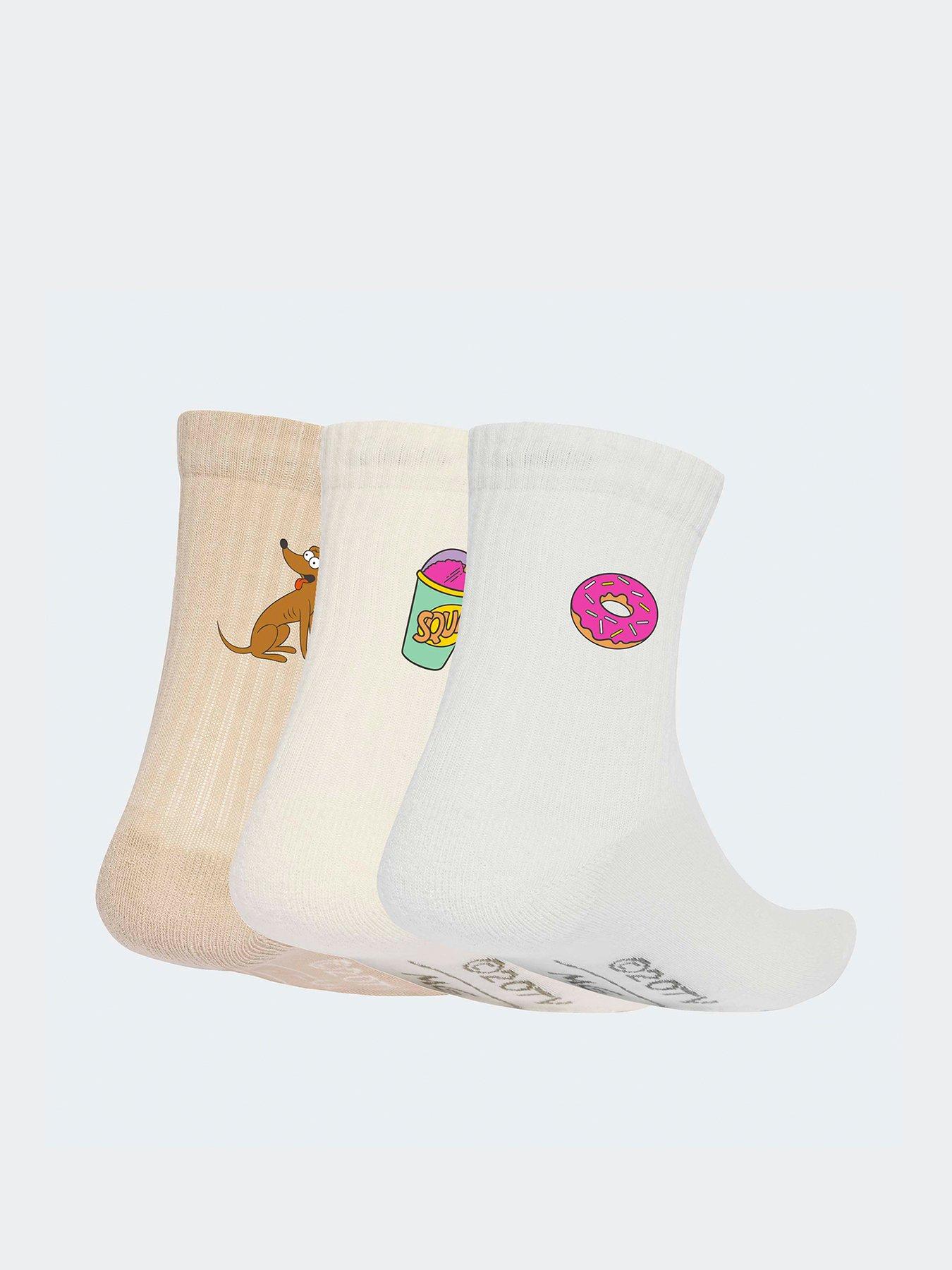 adidas Sportswear The Simpsons Kids 3 Pack Socks - Beige