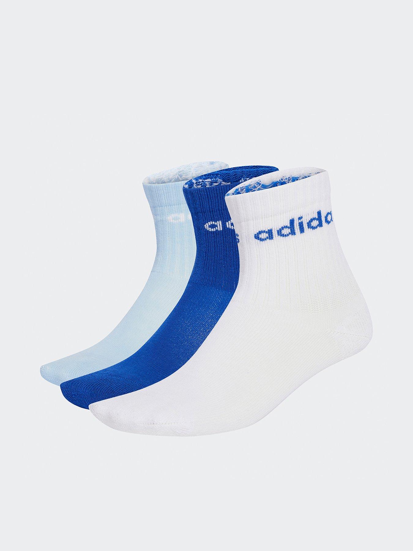 undefined Kids Linear Crew Socks 3 Pack - Blue