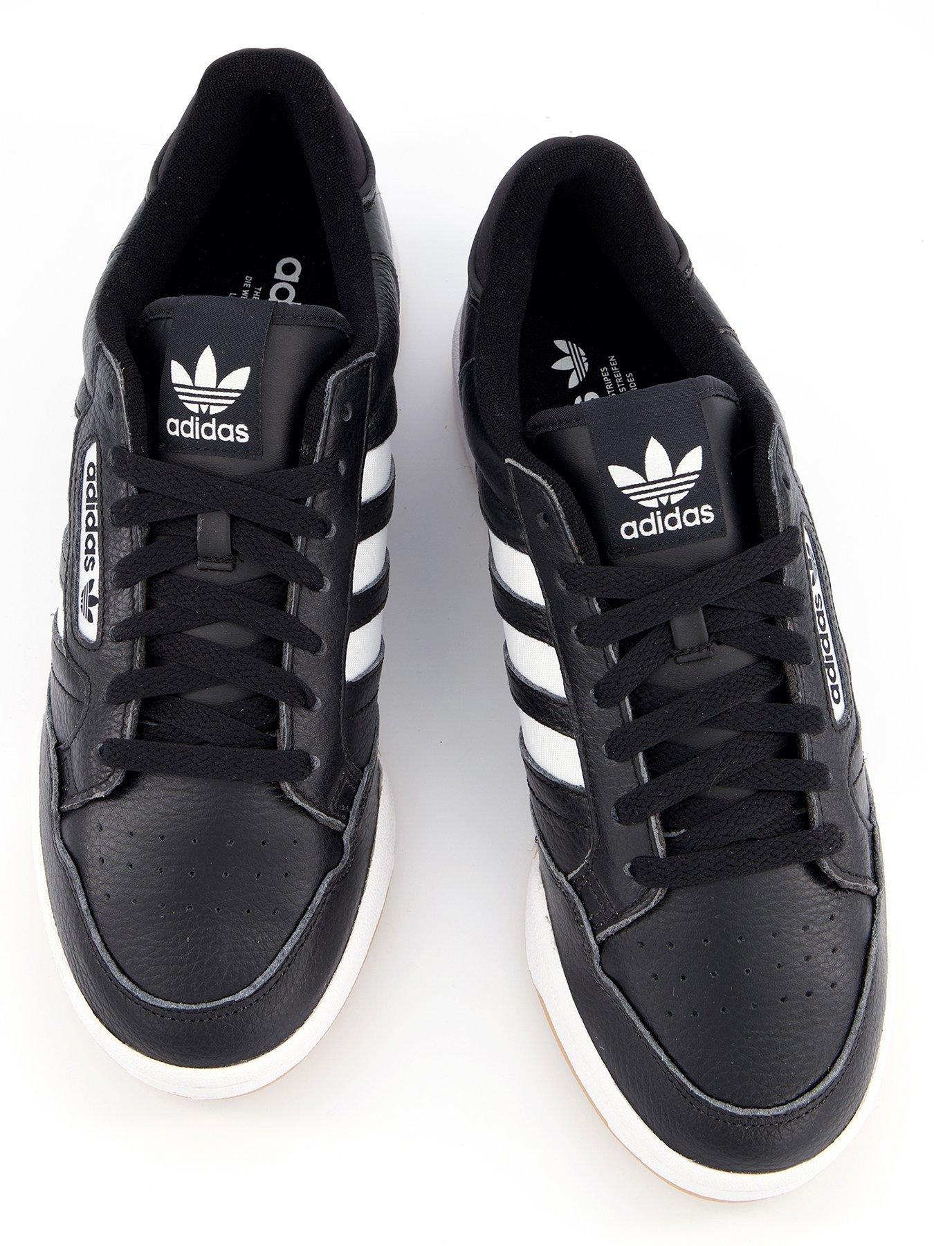 adidas Originals Men's Continental 80 Stripes Trainers Black Very