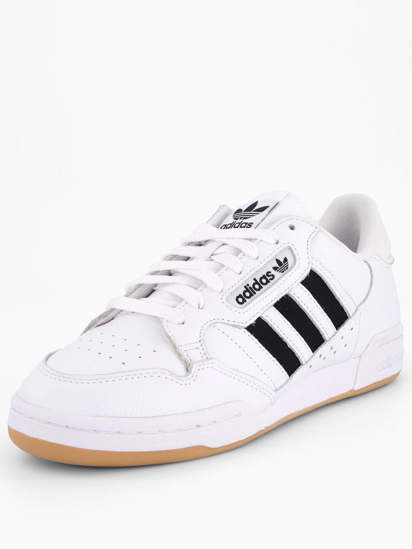 adidas Originals Men's Continental 80 Stripes Trainers White Very