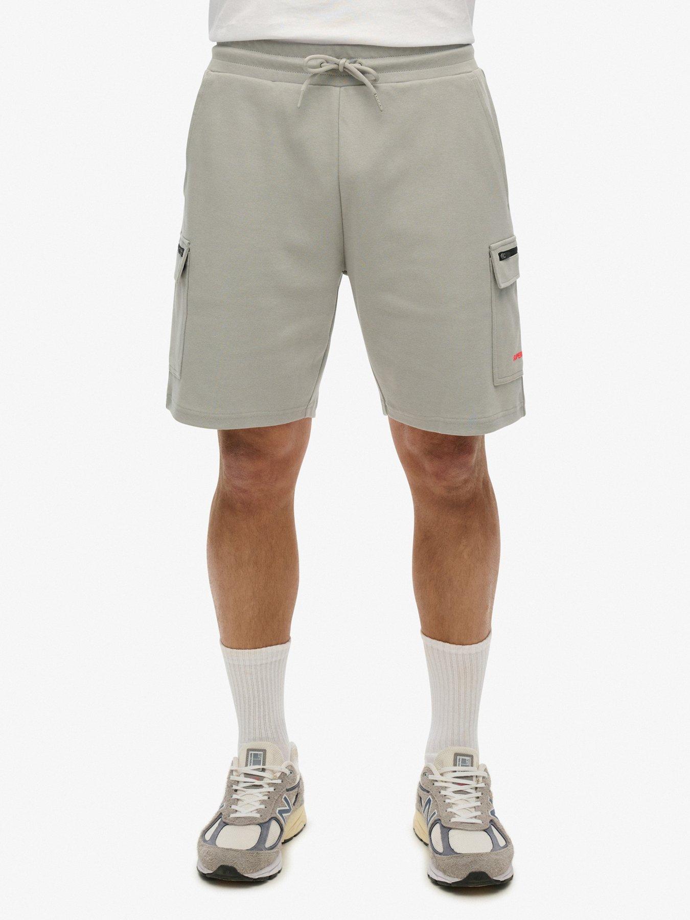 undefined Tech Logo Cargo Shorts - Light Grey