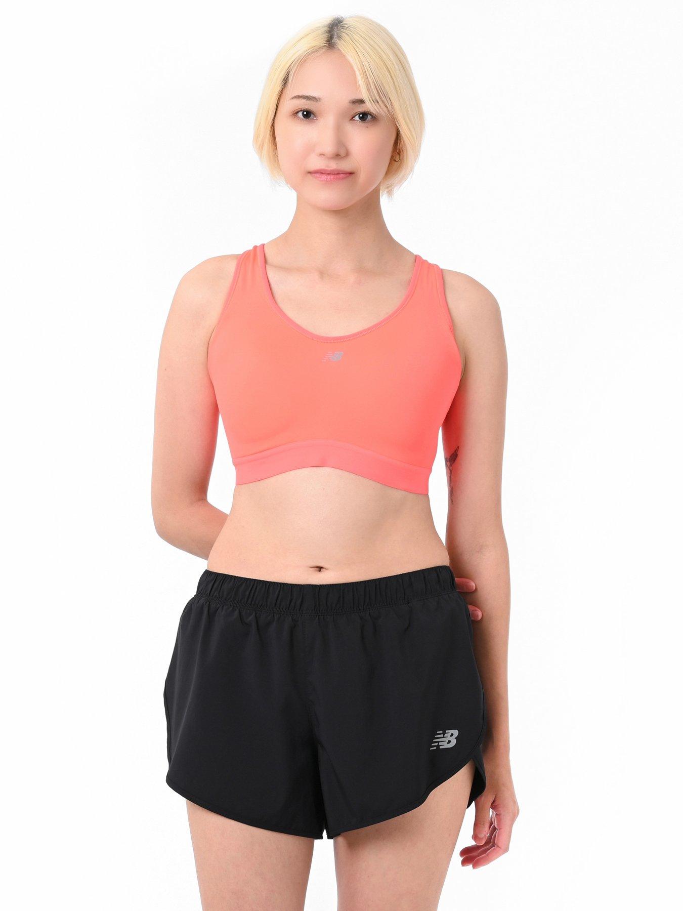 Image 1 of 6 of New Balance Womens Running Essential High Support Sports Bra - Red