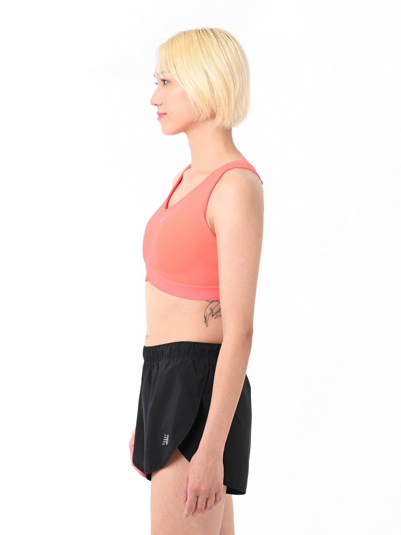 Image 3 of 6 of New Balance Womens Running Essential High Support Sports Bra - Red