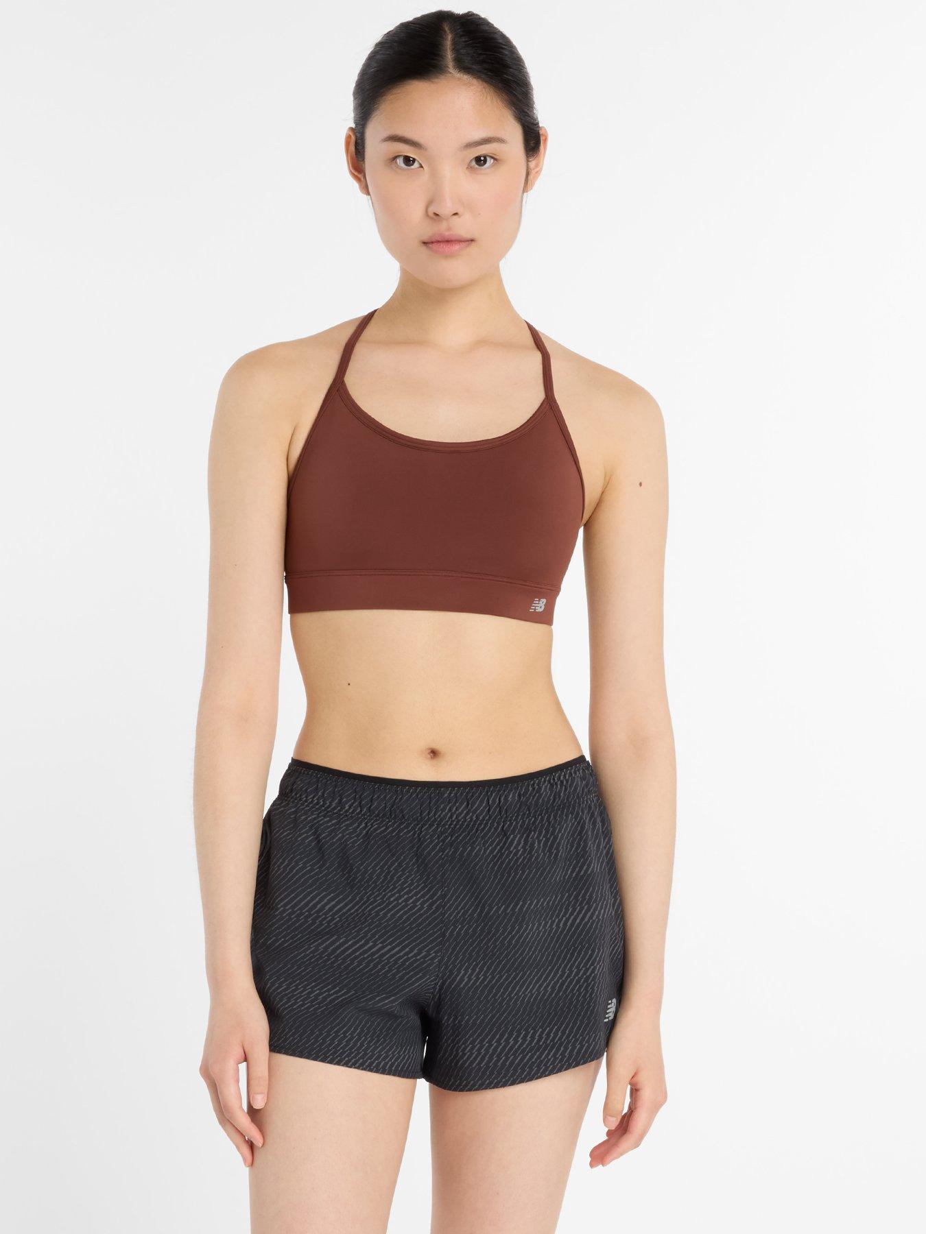 New Balance Womens Training Essential Low Support Sports Bra, Red, Size Xl, Women