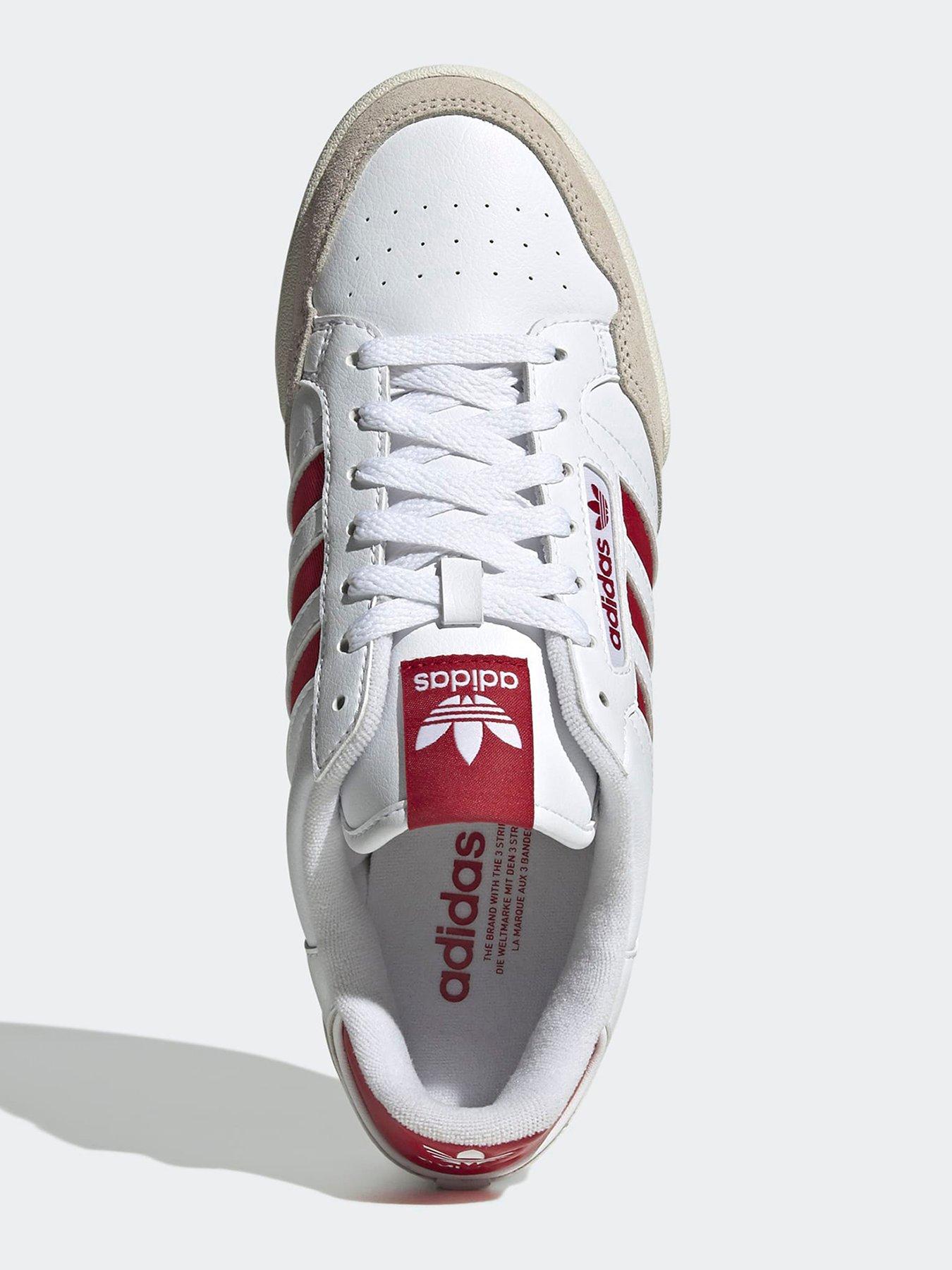 adidas Originals Men's Continental 80 Stripes Trainers White/Red
