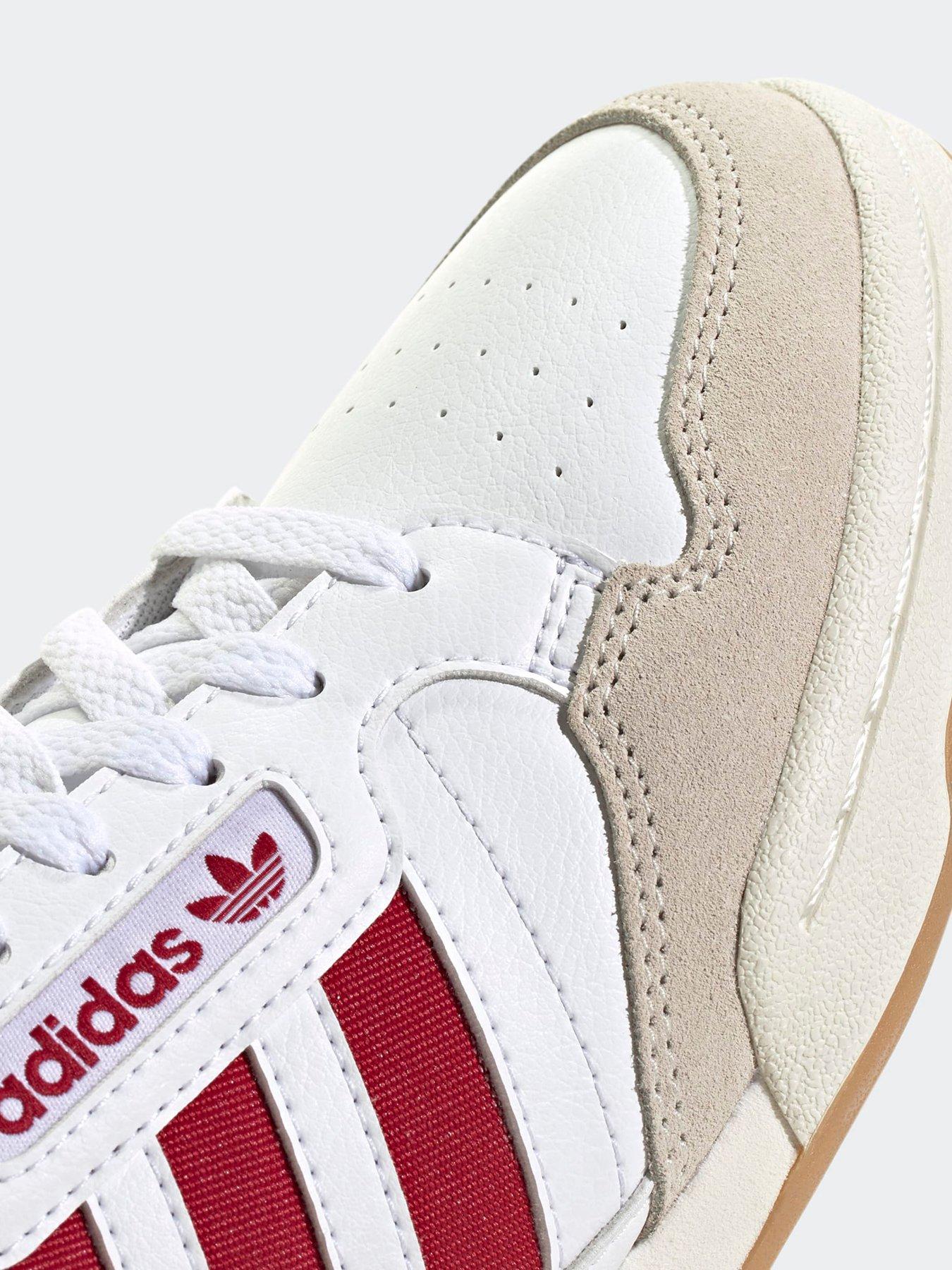 Image 7 of 7 of adidas Originals Men's Continental 80 Stripes Trainers - White/Red