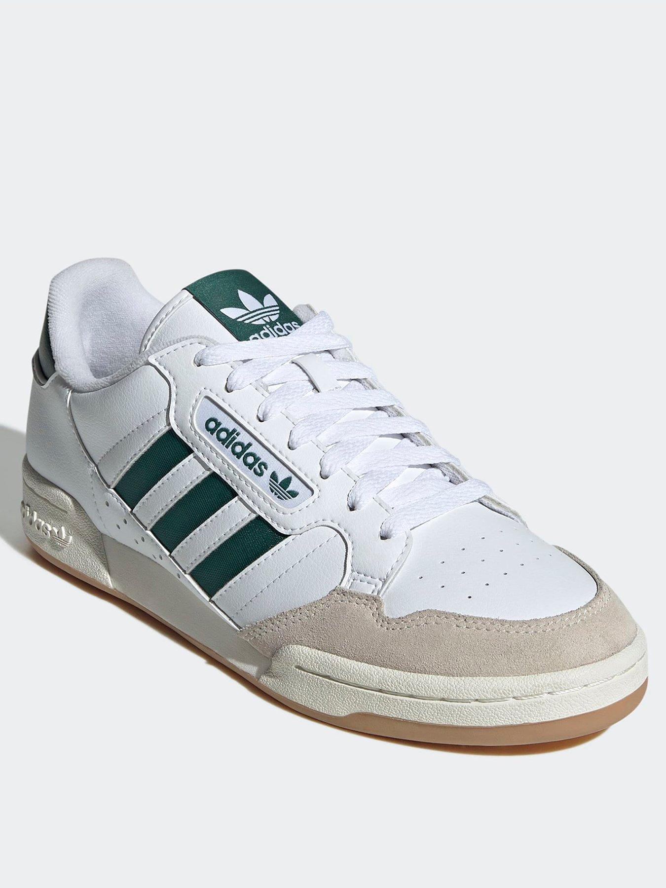 Image 3 of 7 of adidas Originals Men's Continental 80 Stripes Trainers - White