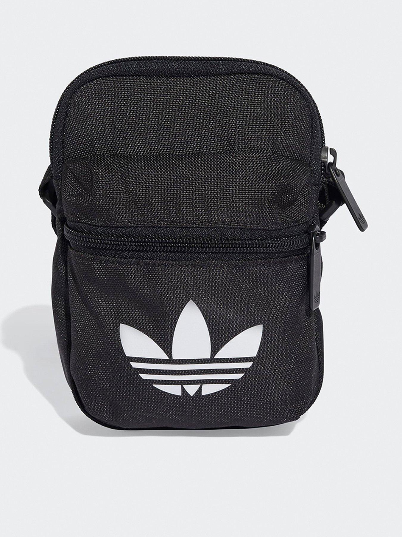undefined Unisex Adicolor Shoulder Bag - Black/white