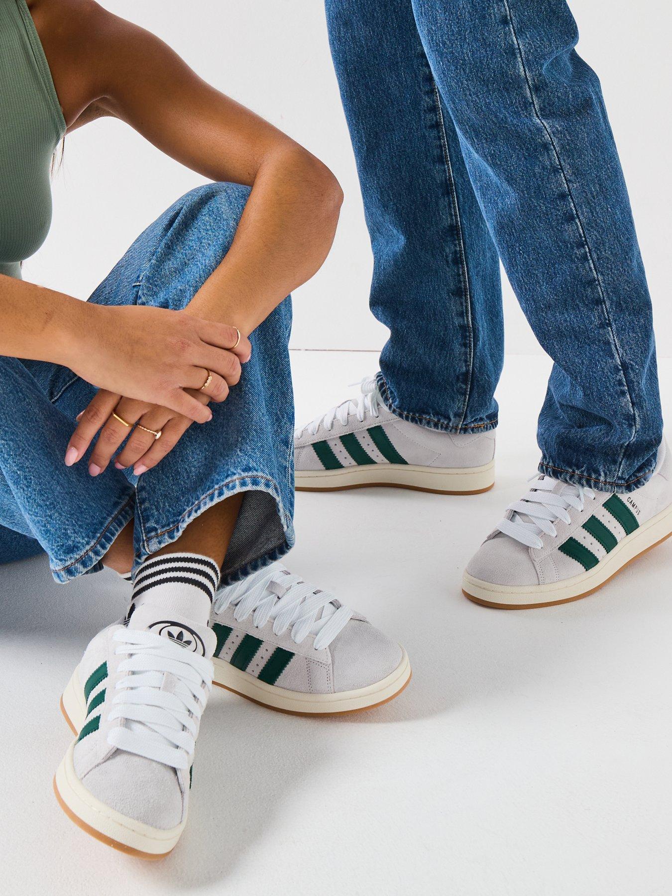 Image 1 of 7 of adidas Originals Unisex Campus 00s Trainers - Off White /Green