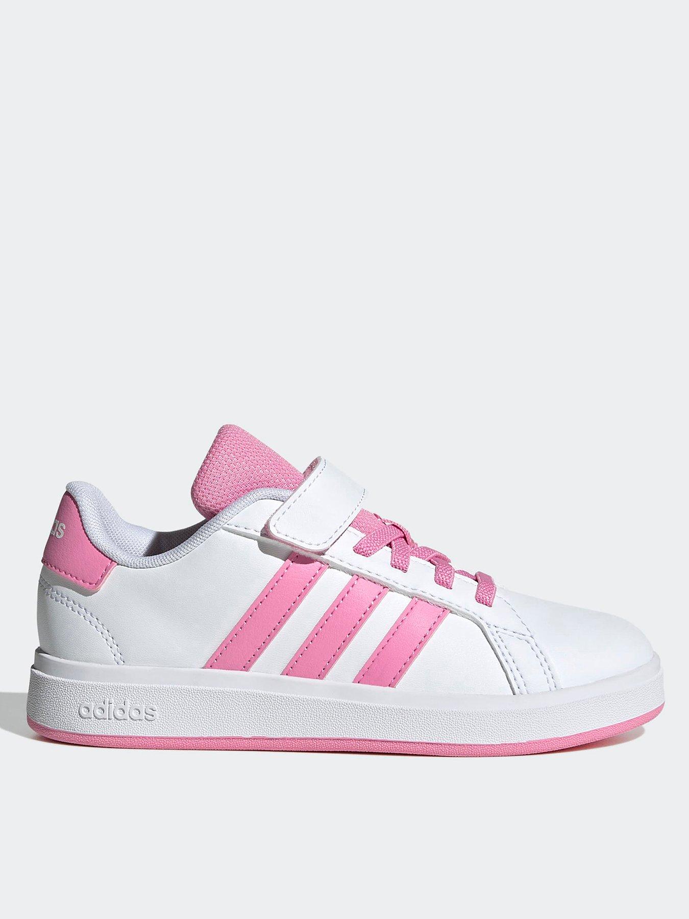 undefined Kid's Grand Court 20 El C Trainers - White/Pink