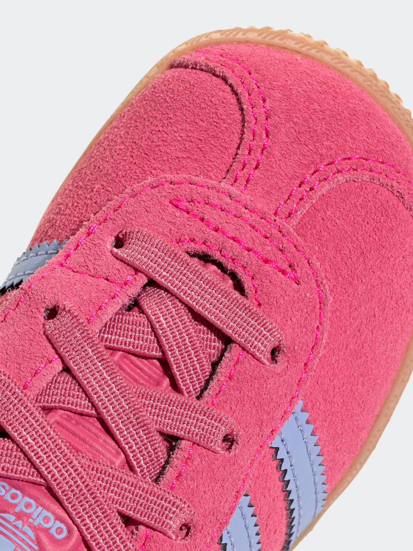 Pink Grey Infant Gazelle Adidas Originals Infant Gazelle Trainers