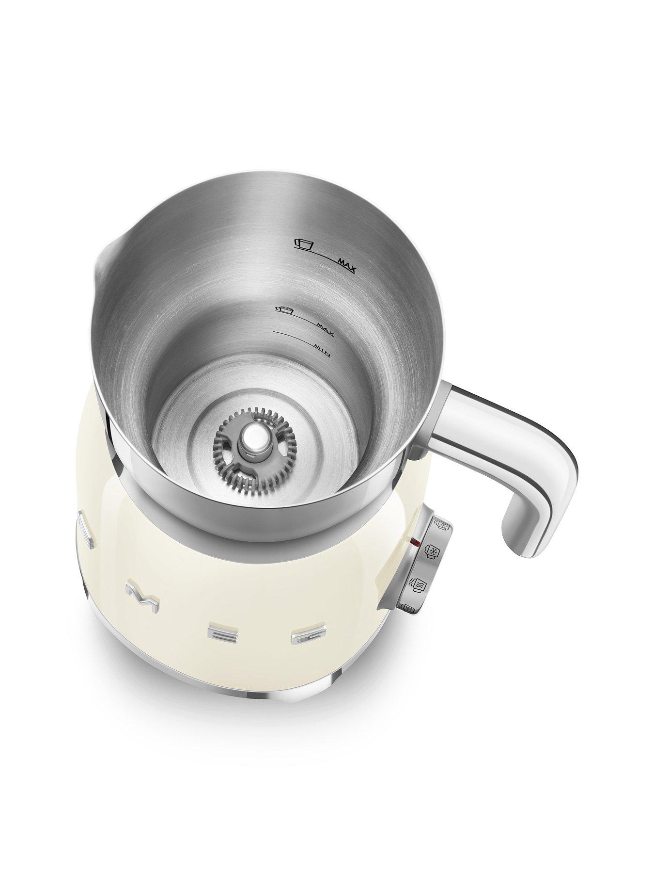 Image 3 of 6 of Smeg EEJB301 50s Style Coffee Grinder & Induction Milk Frother - Cream