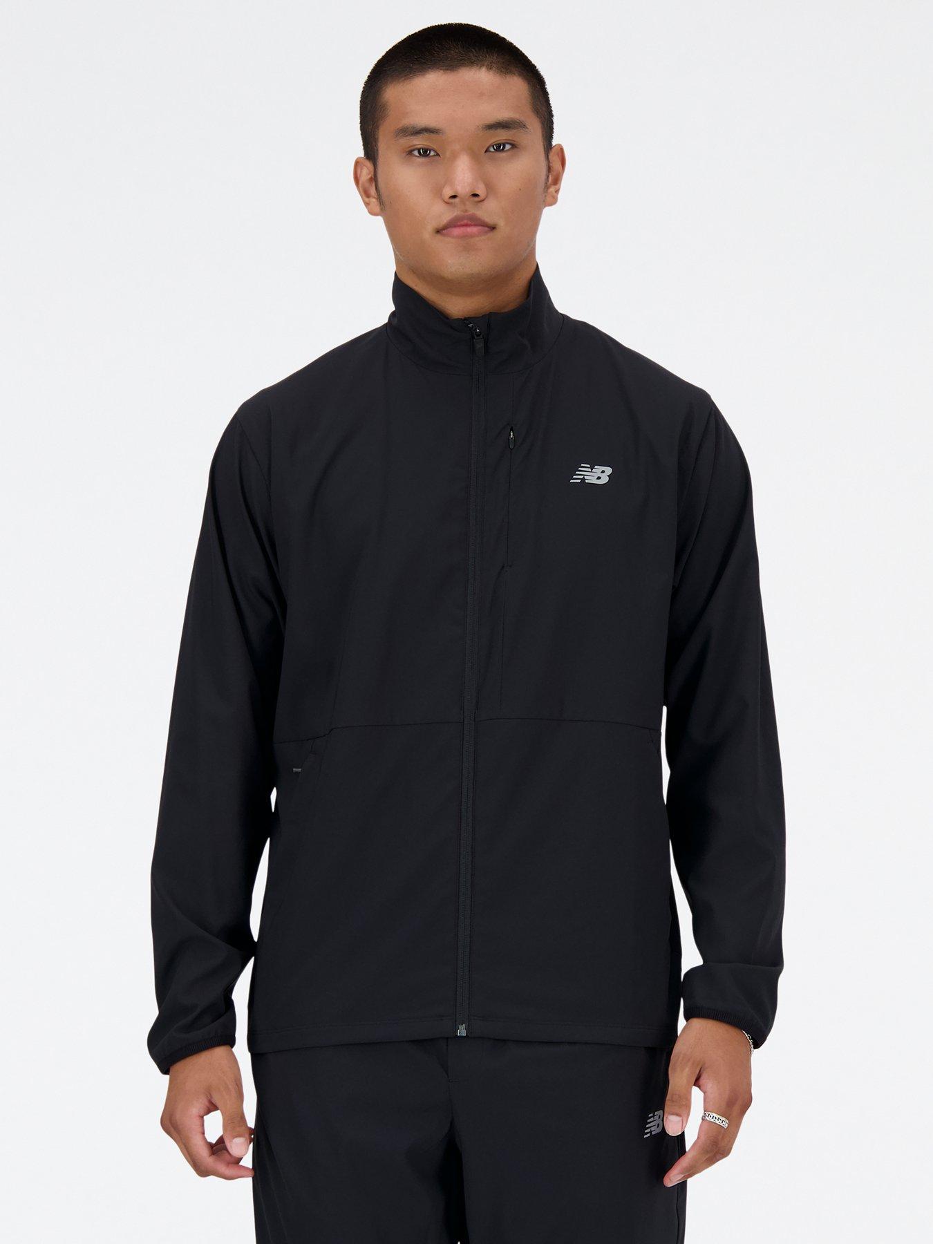 New Balance Mens Training Stretch Woven Jacket - Black