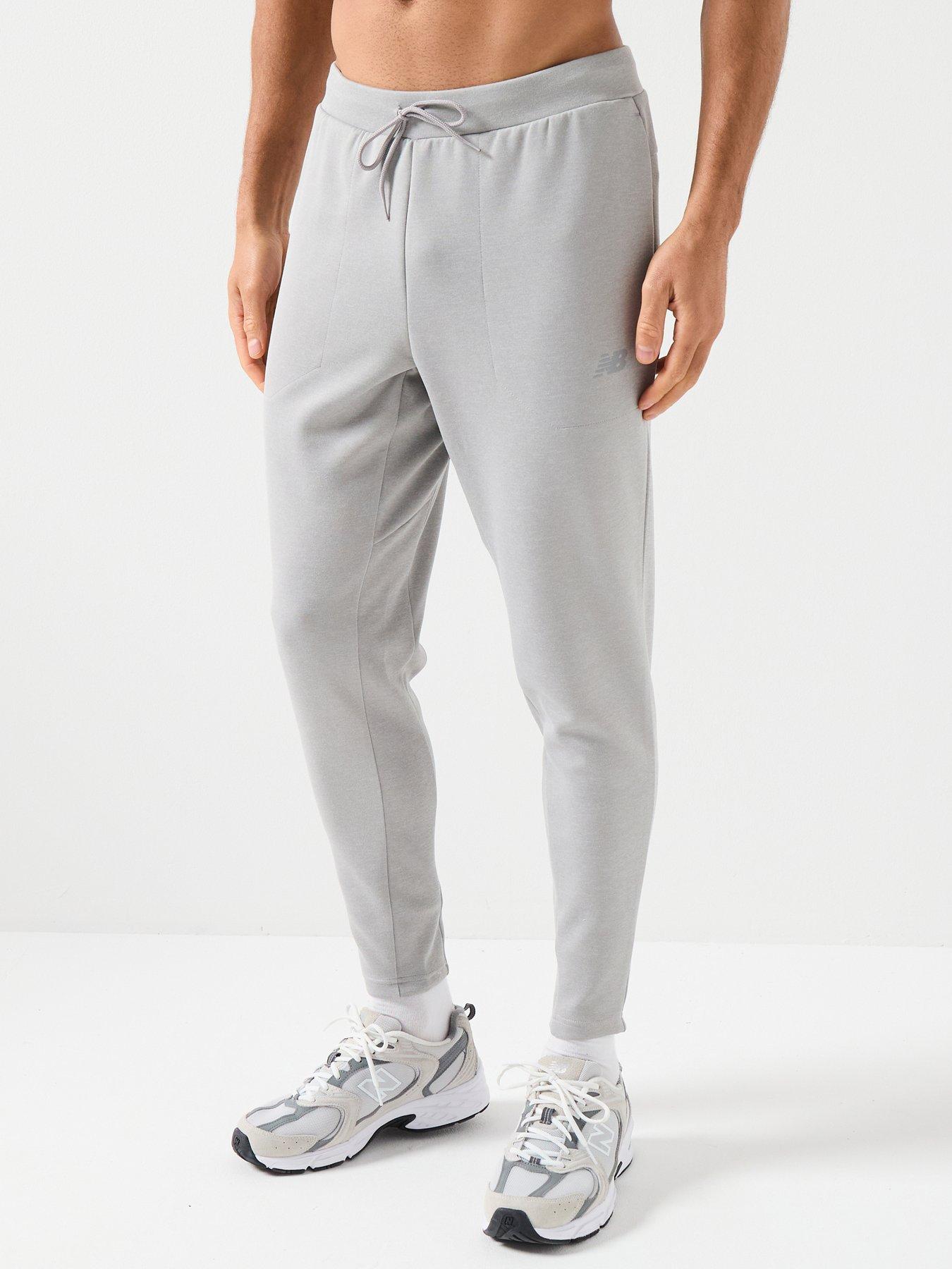 New Balance Mens Training Tech Knit Pants - Grey