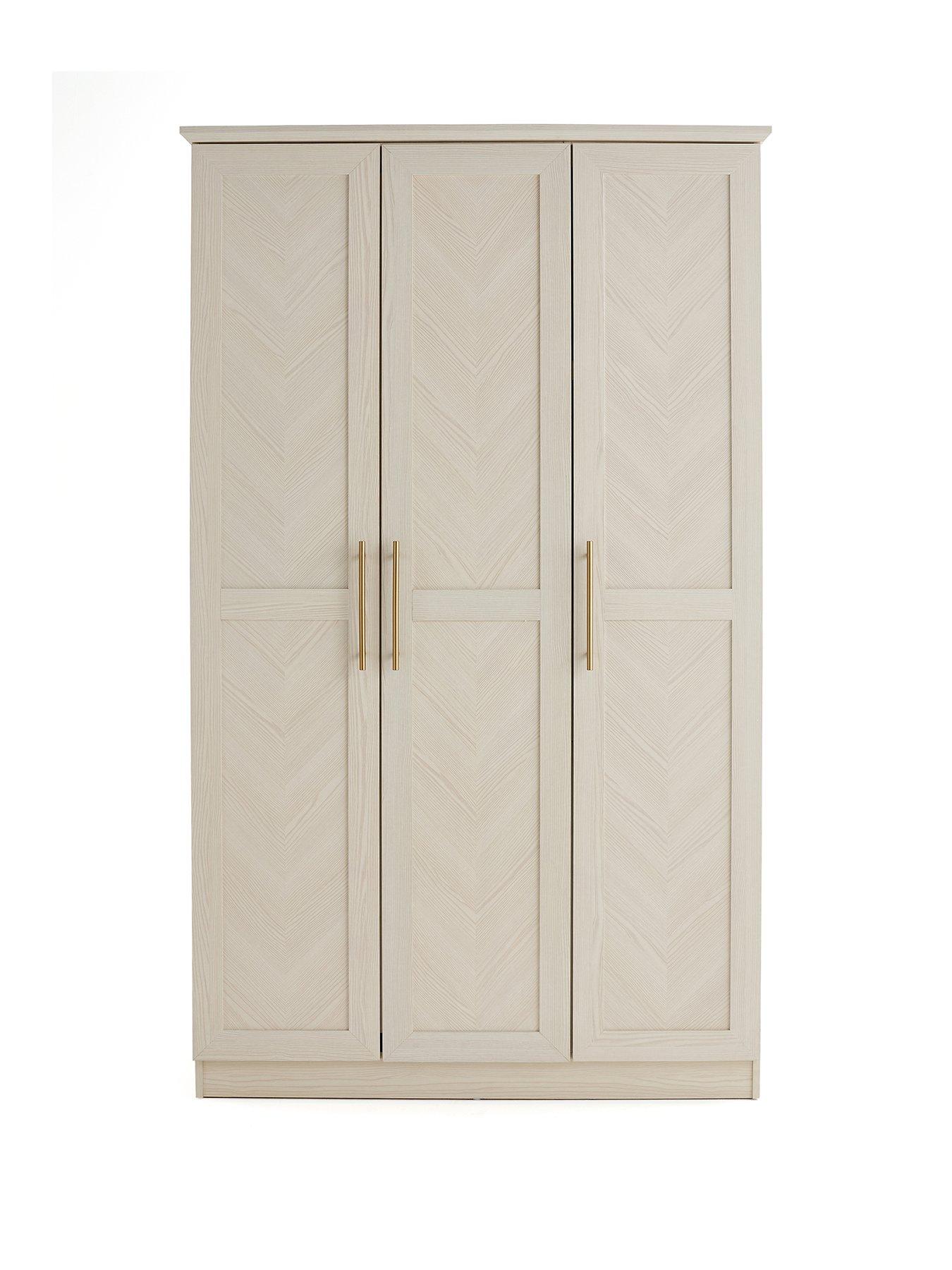 Image 2 of 7 of The Very Collection Tilbury 3 Door Wardrobe - White - FSC&reg; Certified