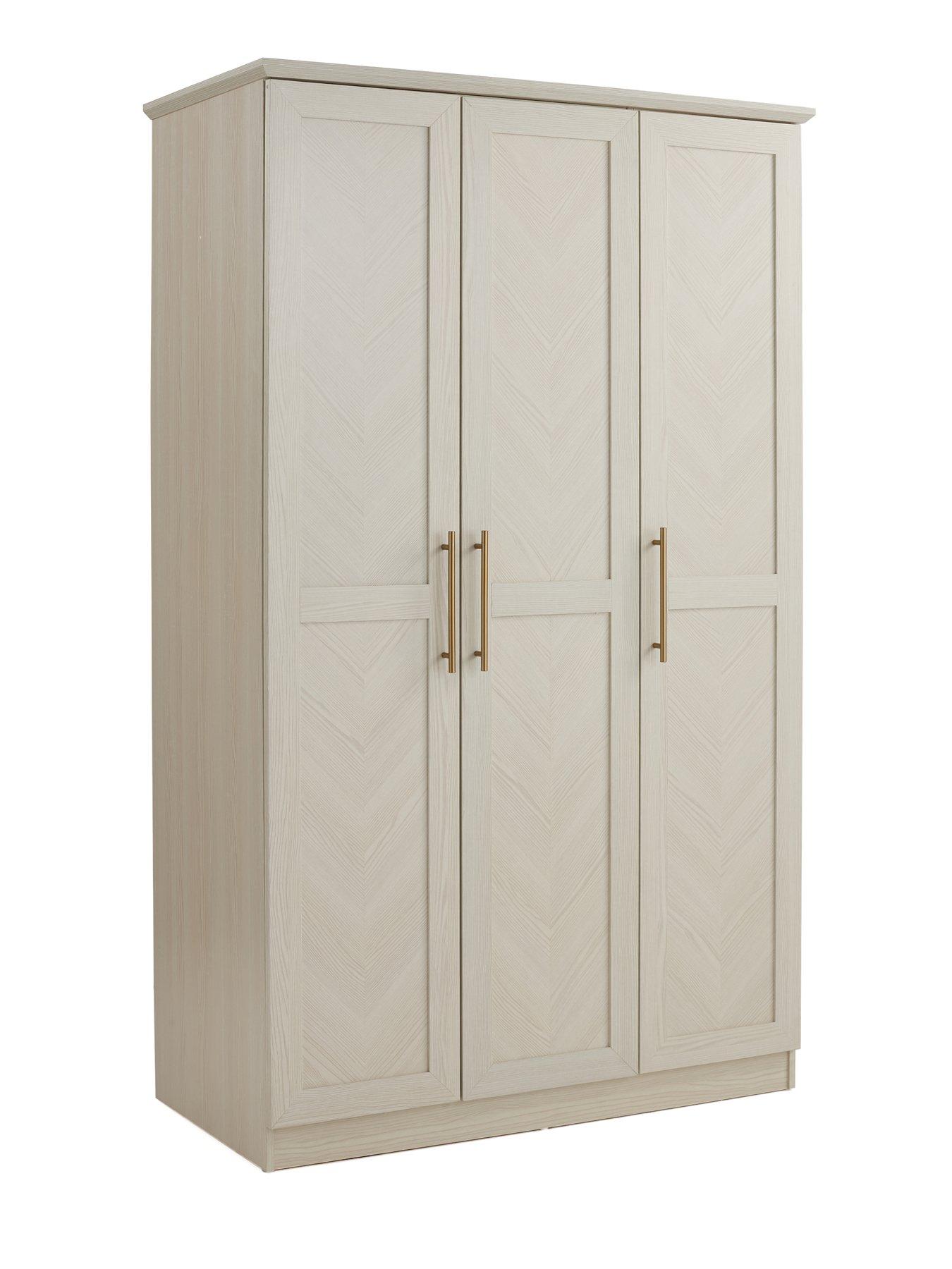Image 3 of 7 of The Very Collection Tilbury 3 Door Wardrobe - White - FSC&reg; Certified
