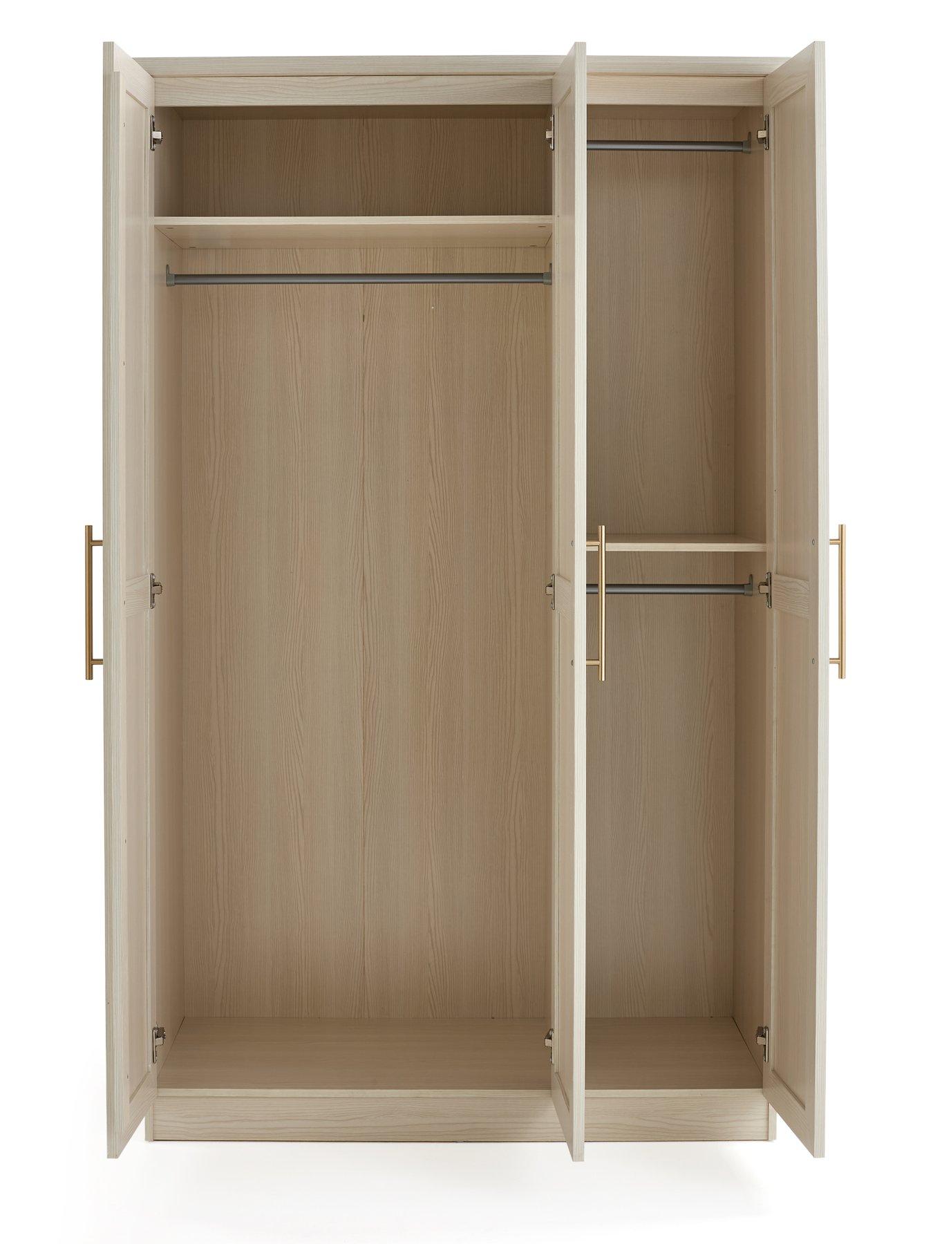 Image 4 of 7 of The Very Collection Tilbury 3 Door Wardrobe - White - FSC&reg; Certified