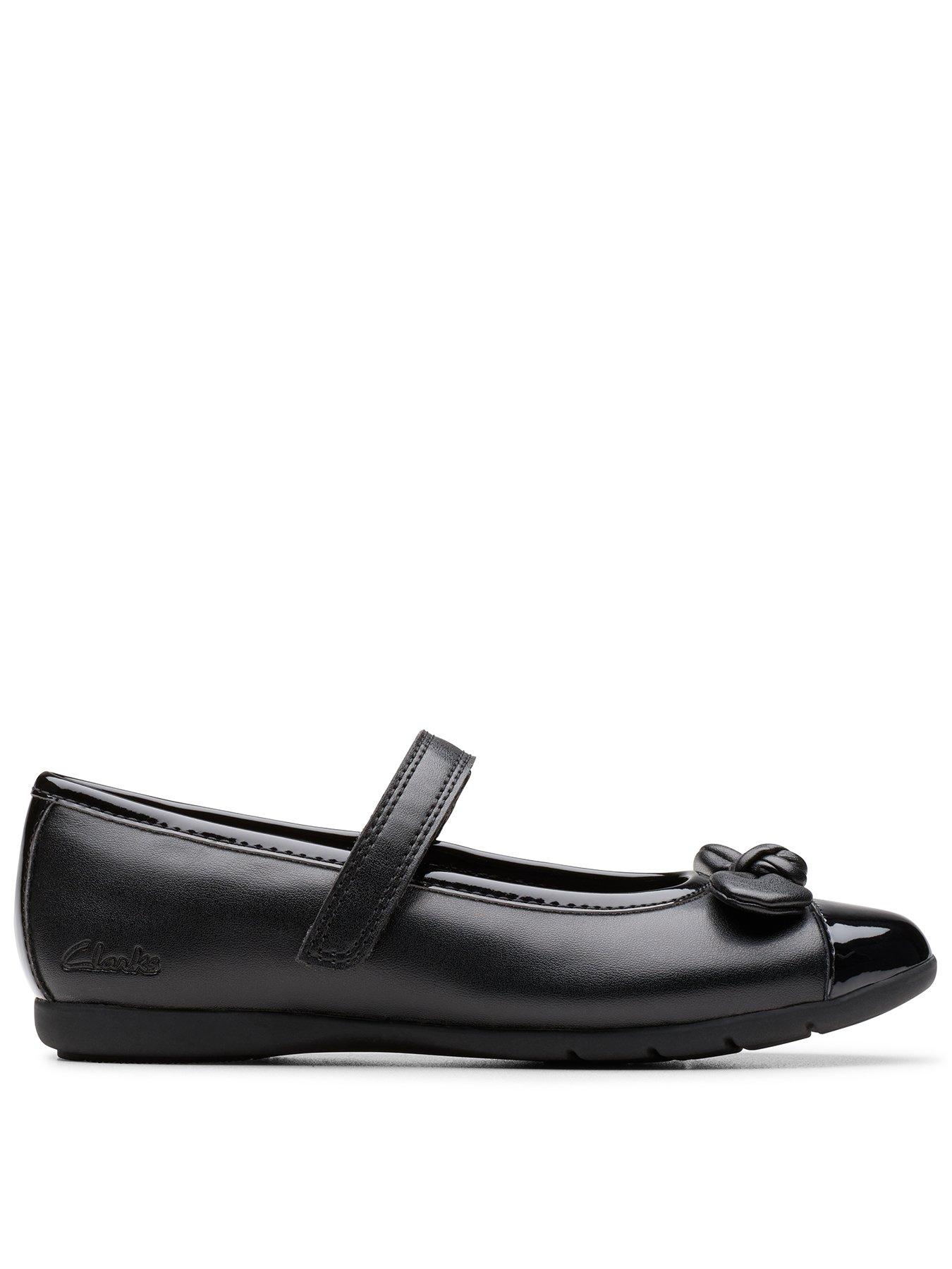 Clarks Kids Dance Beam Leahter Mary-jane Shoe - Black