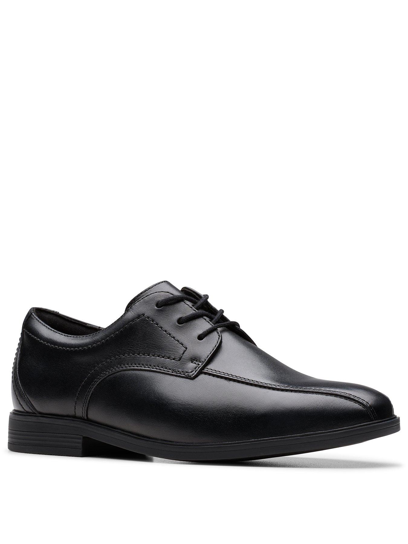Image 2 of 6 of Clarks Older Jonwin Loop Leather Shoe - Black
