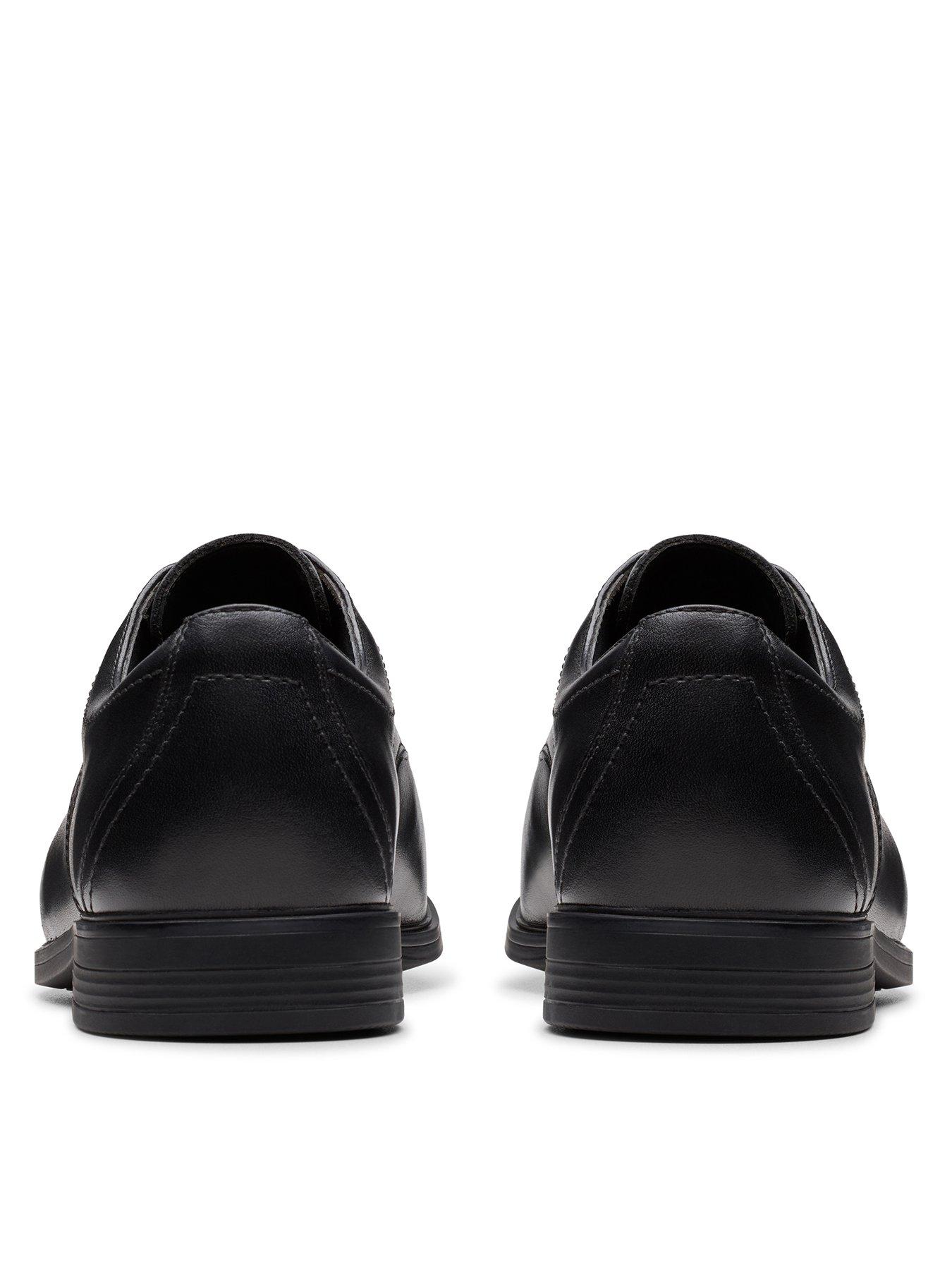Image 3 of 6 of Clarks Older Jonwin Loop Leather Shoe - Black