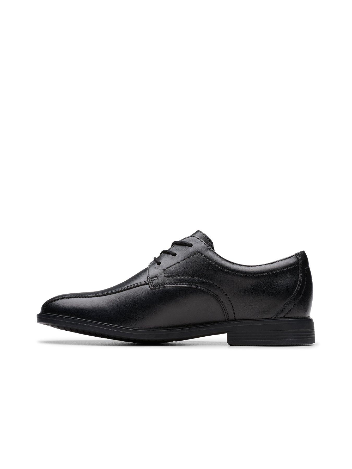 Image 6 of 6 of Clarks Older Jonwin Loop Leather Shoe - Black