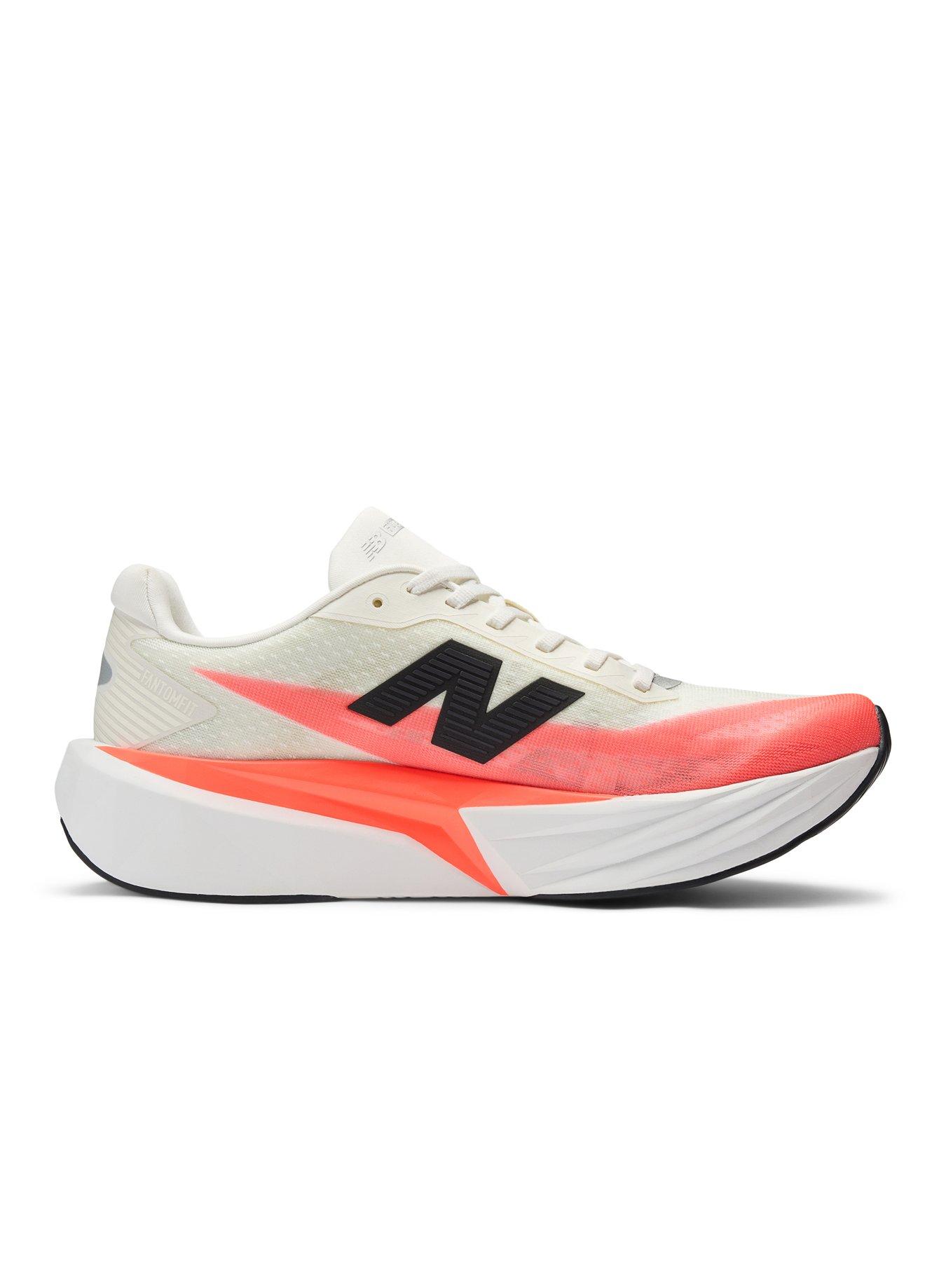 Image 6 of 6 of New Balance Mens Running Fuelcell Rebel V5 Trainers - White/Red